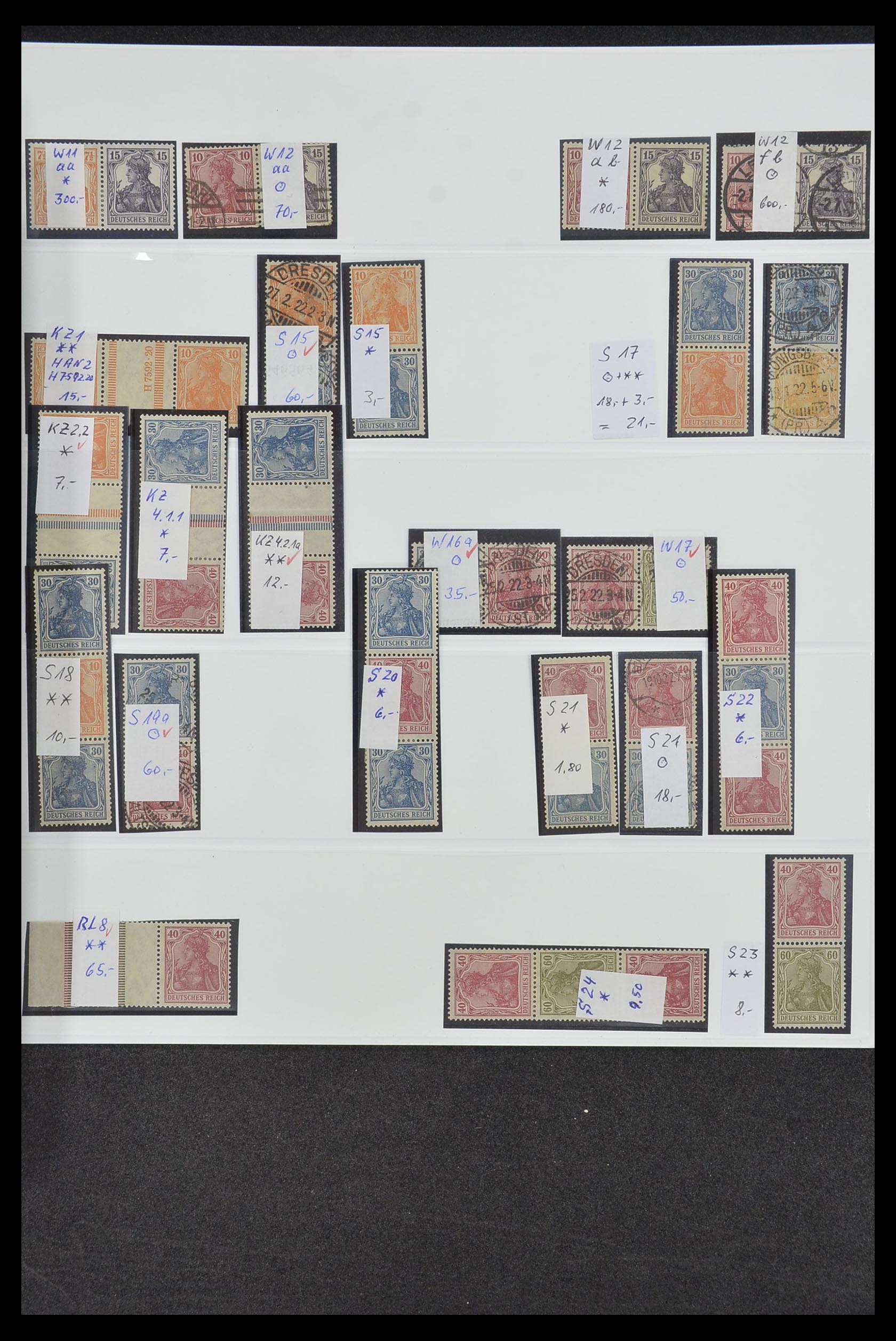 34200 003 - Postzegelverzameling 34200 Duitsland combinaties 1910-1996.