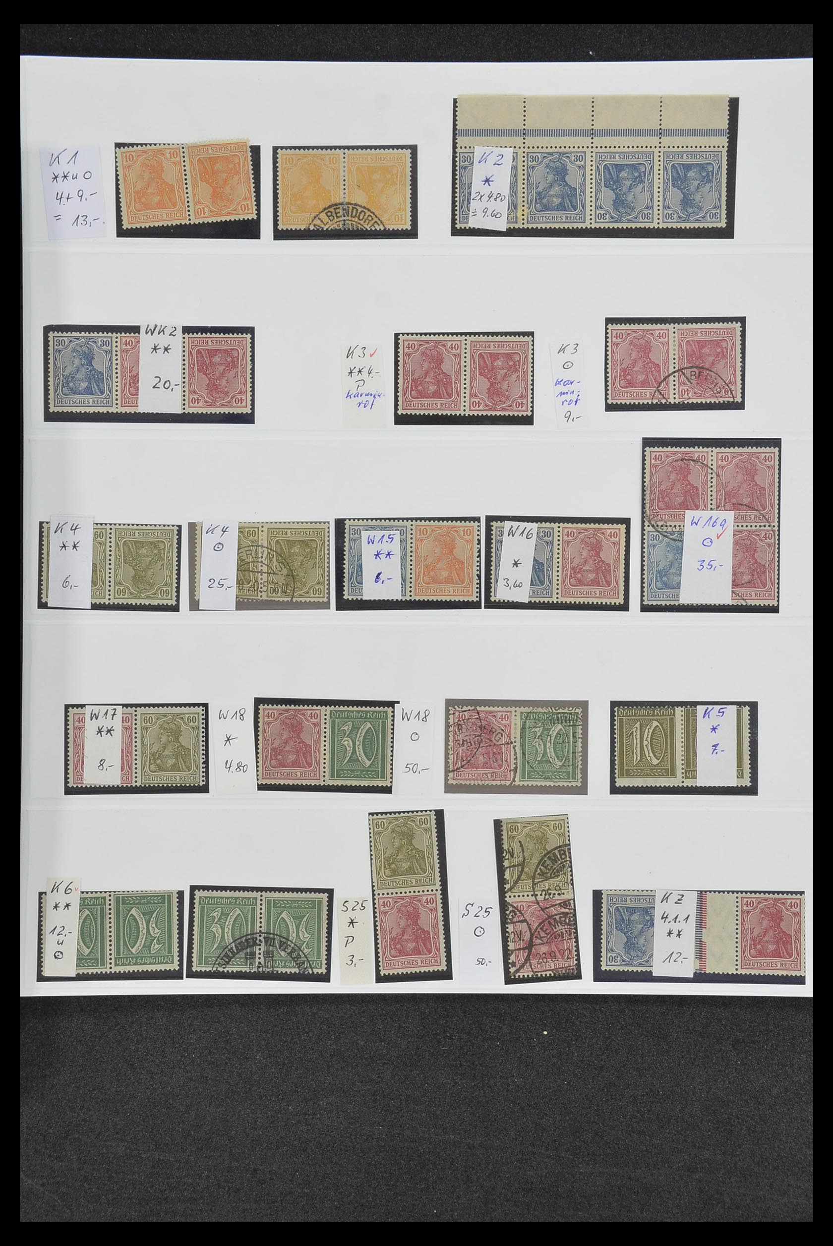 34200 004 - Postzegelverzameling 34200 Duitsland combinaties 1910-1996.