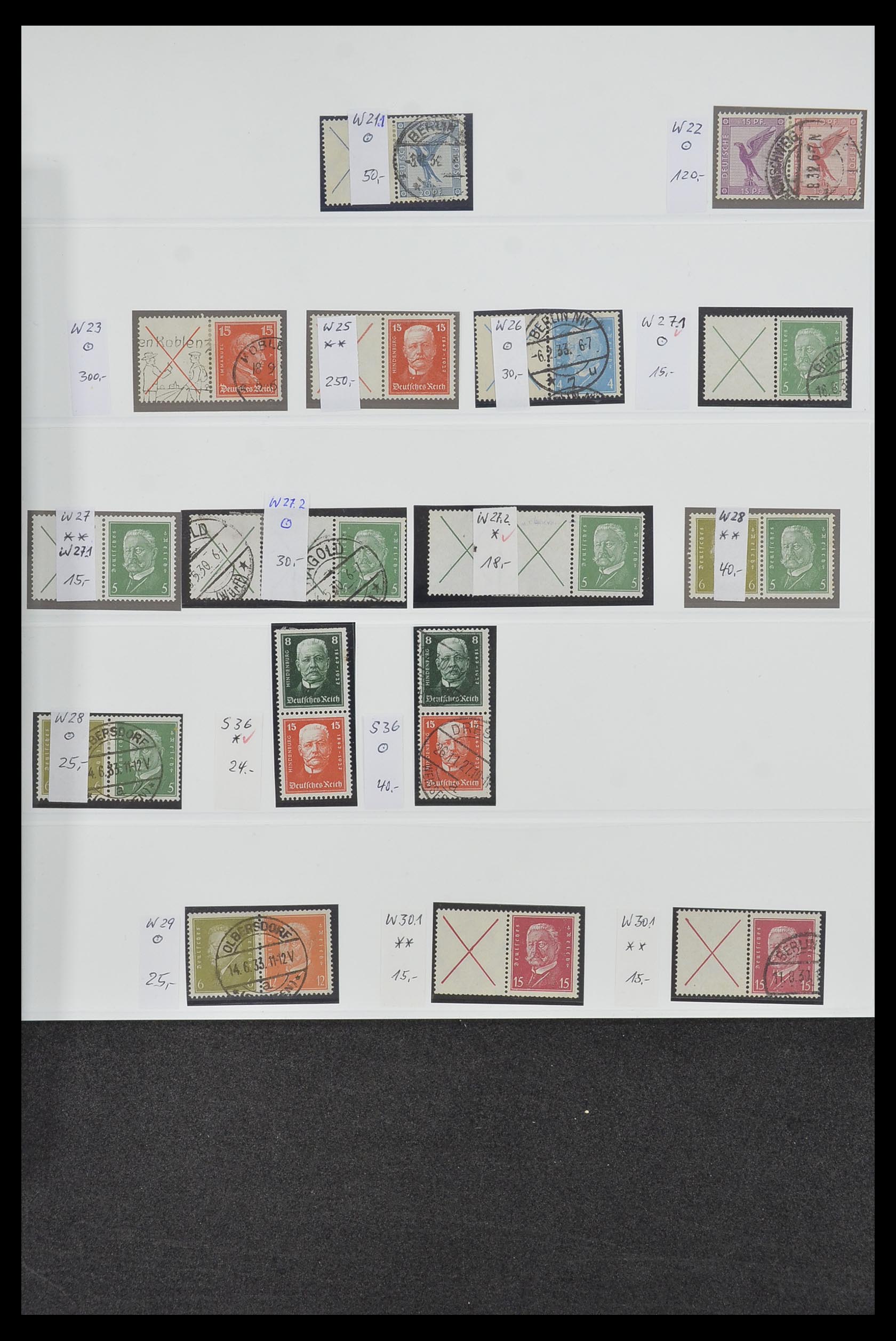 34200 007 - Postzegelverzameling 34200 Duitsland combinaties 1910-1996.