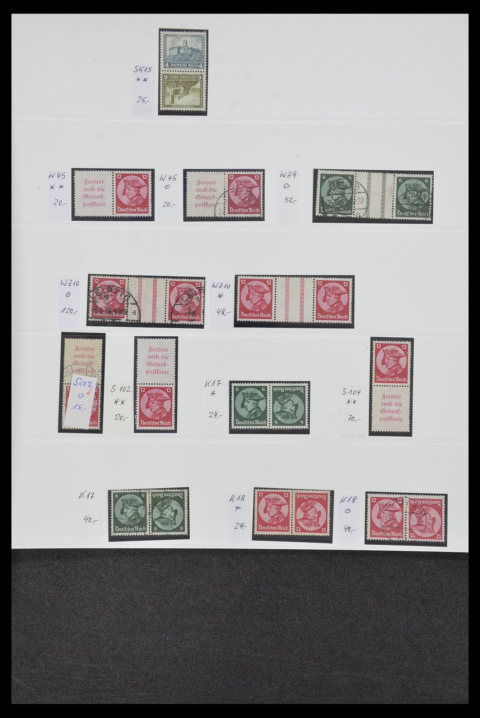 34200 012 - Stamp collection 34200 Germany combinations 1910-1996.