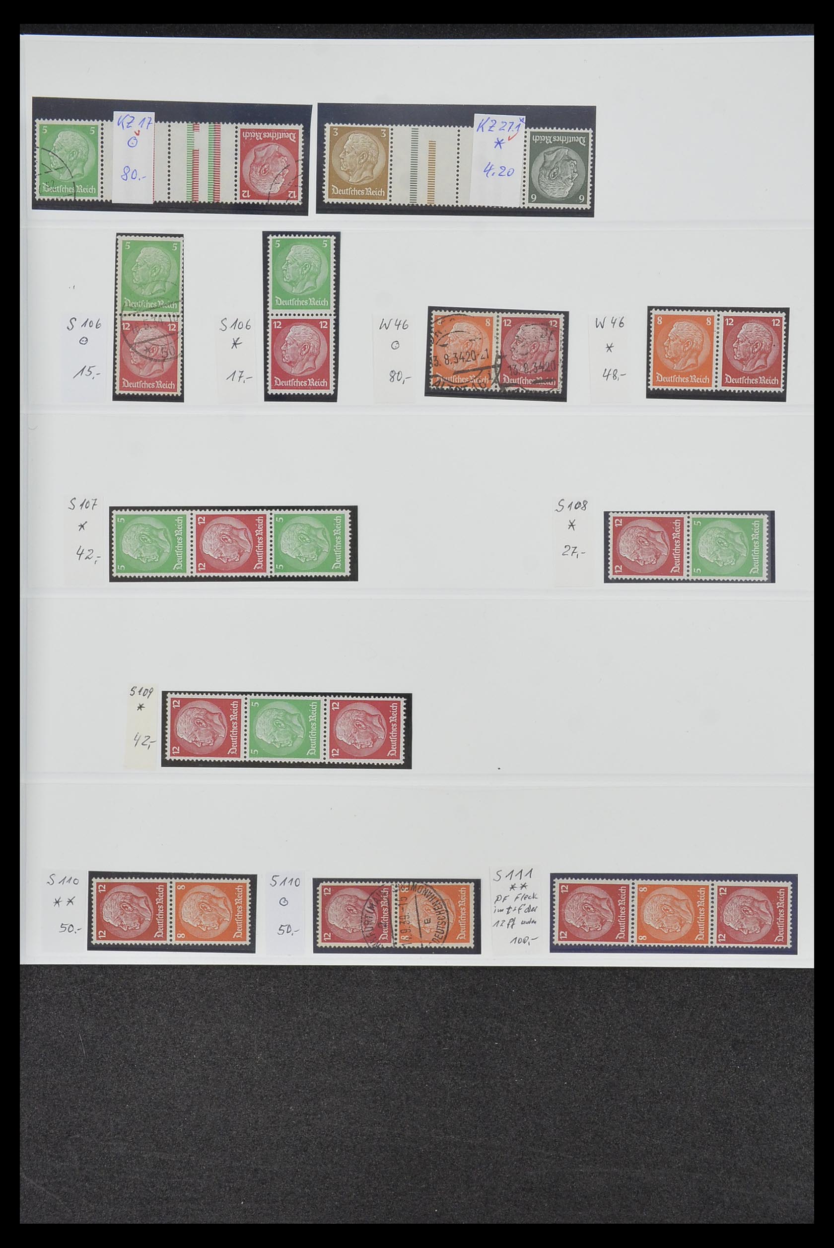 34200 013 - Postzegelverzameling 34200 Duitsland combinaties 1910-1996.