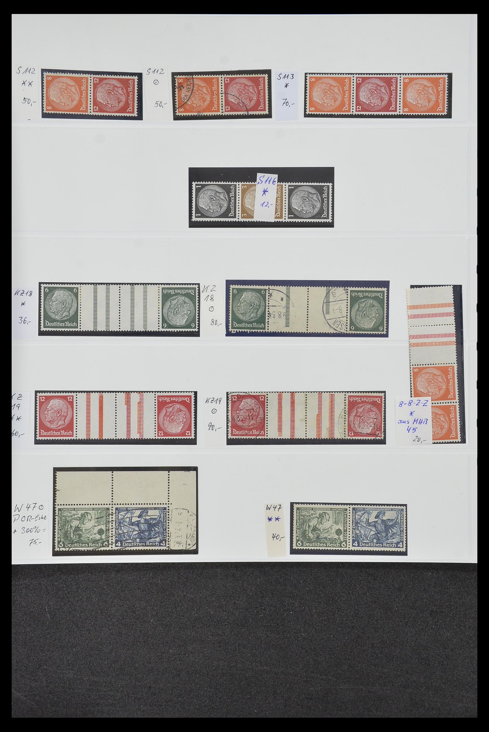 34200 014 - Postzegelverzameling 34200 Duitsland combinaties 1910-1996.