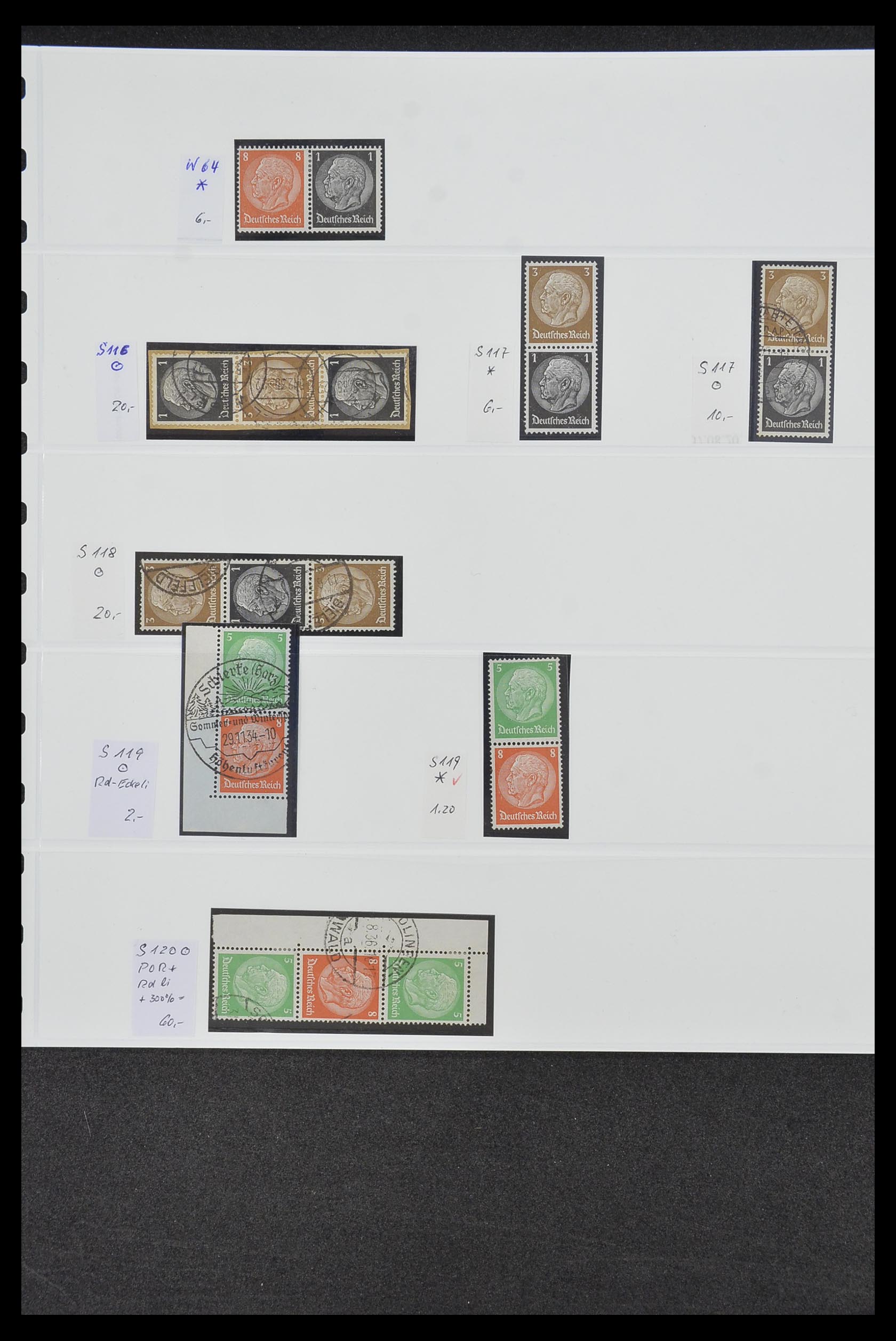 34200 017 - Stamp collection 34200 Germany combinations 1910-1996.