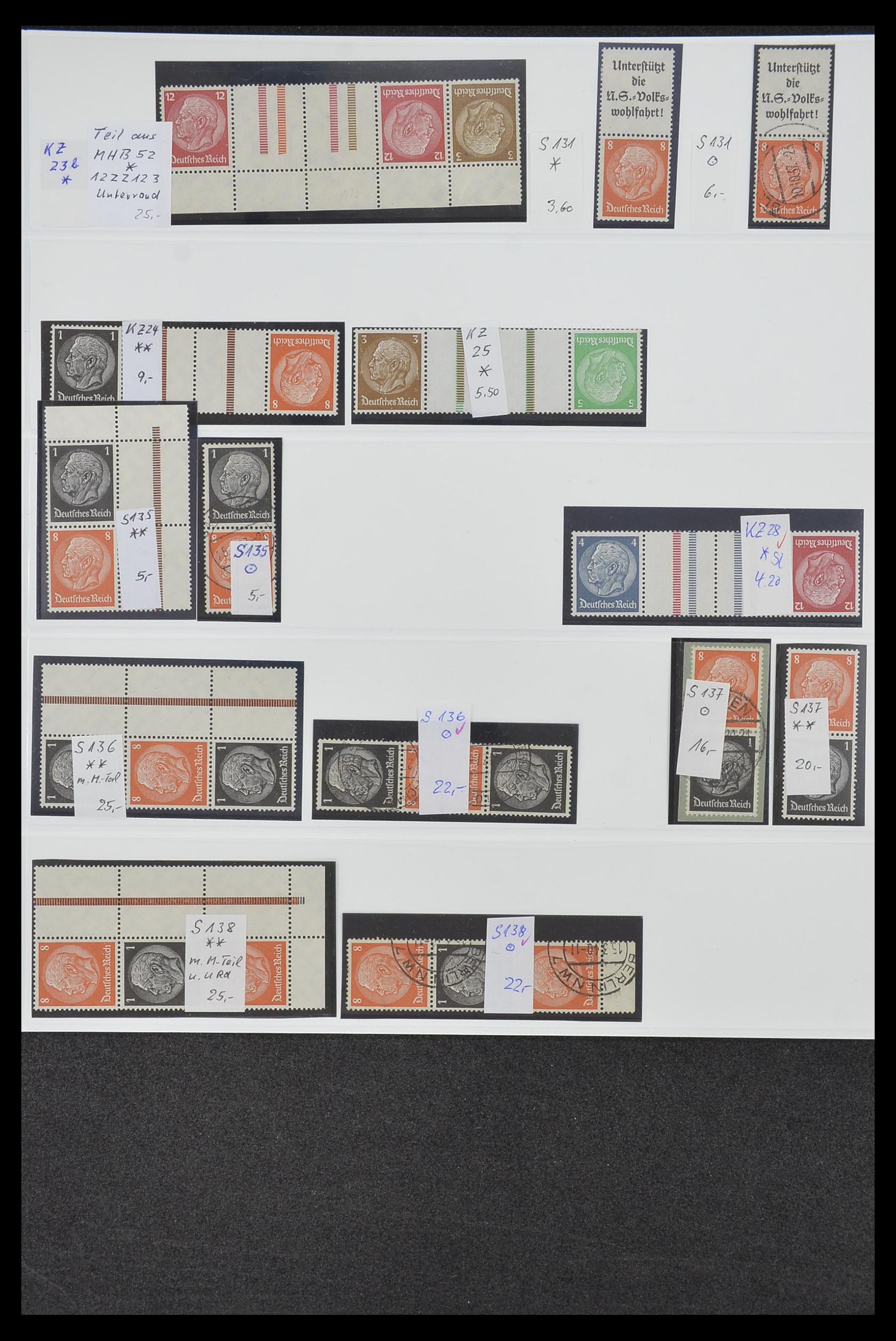 34200 021 - Postzegelverzameling 34200 Duitsland combinaties 1910-1996.