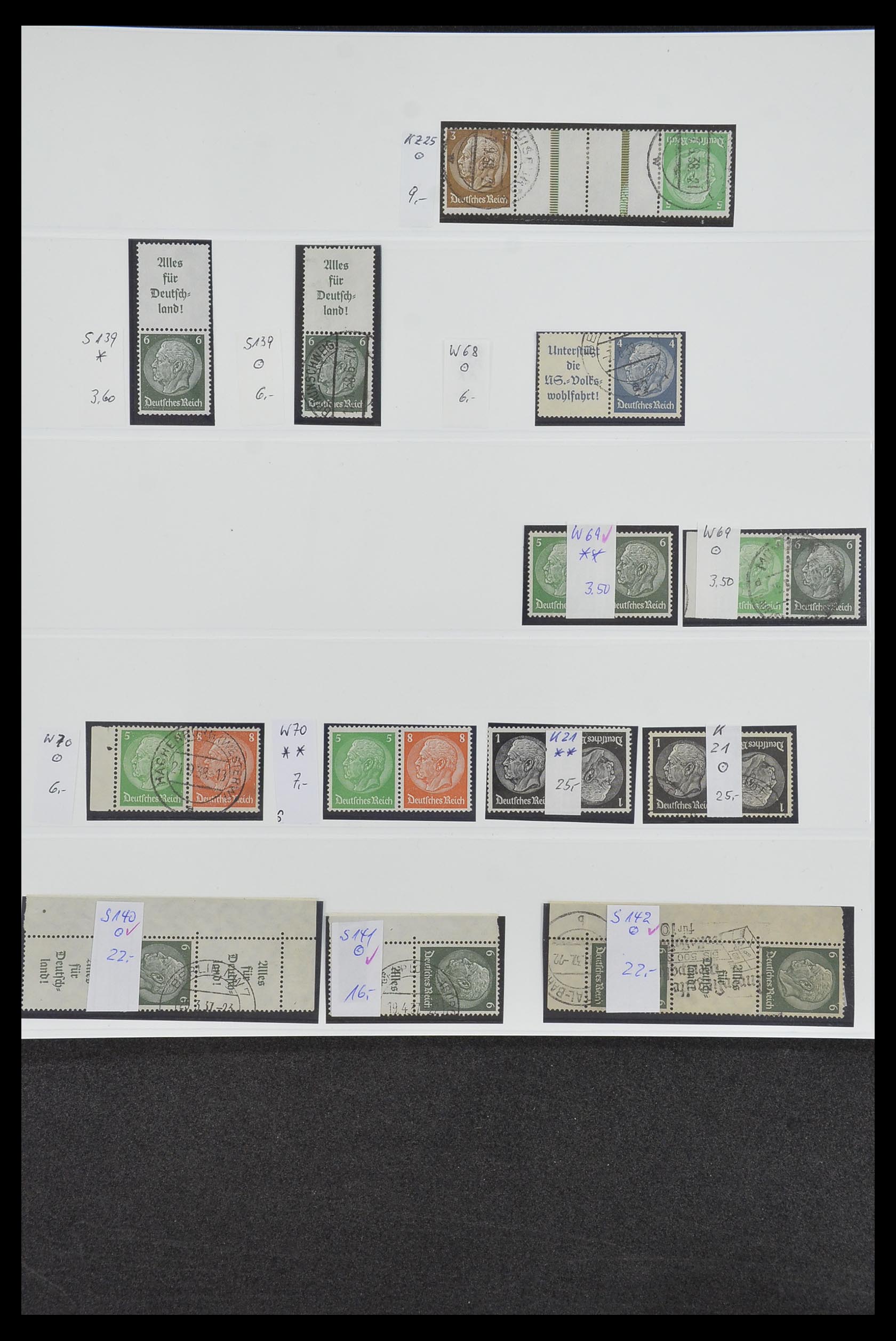 34200 022 - Postzegelverzameling 34200 Duitsland combinaties 1910-1996.