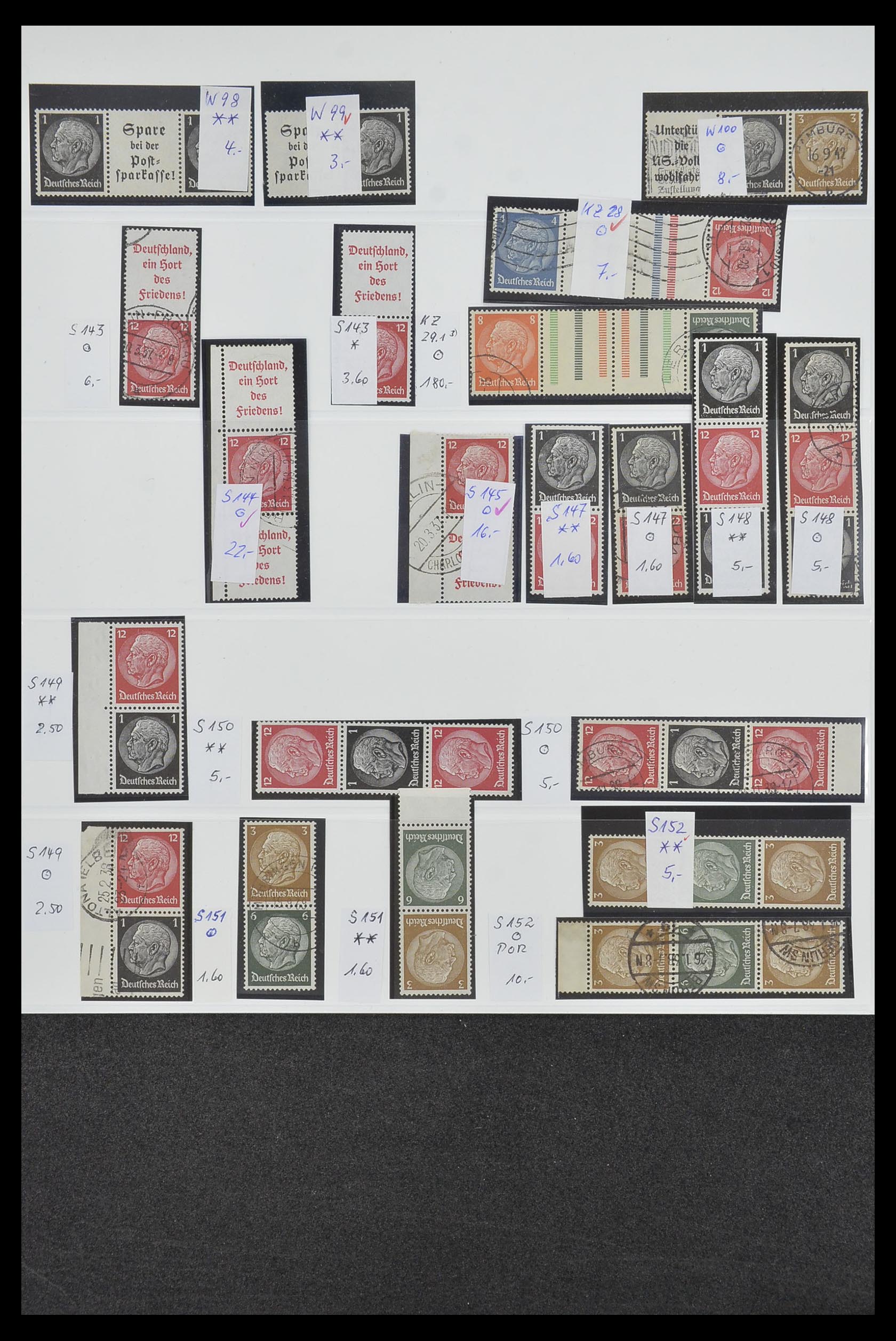 34200 023 - Postzegelverzameling 34200 Duitsland combinaties 1910-1996.