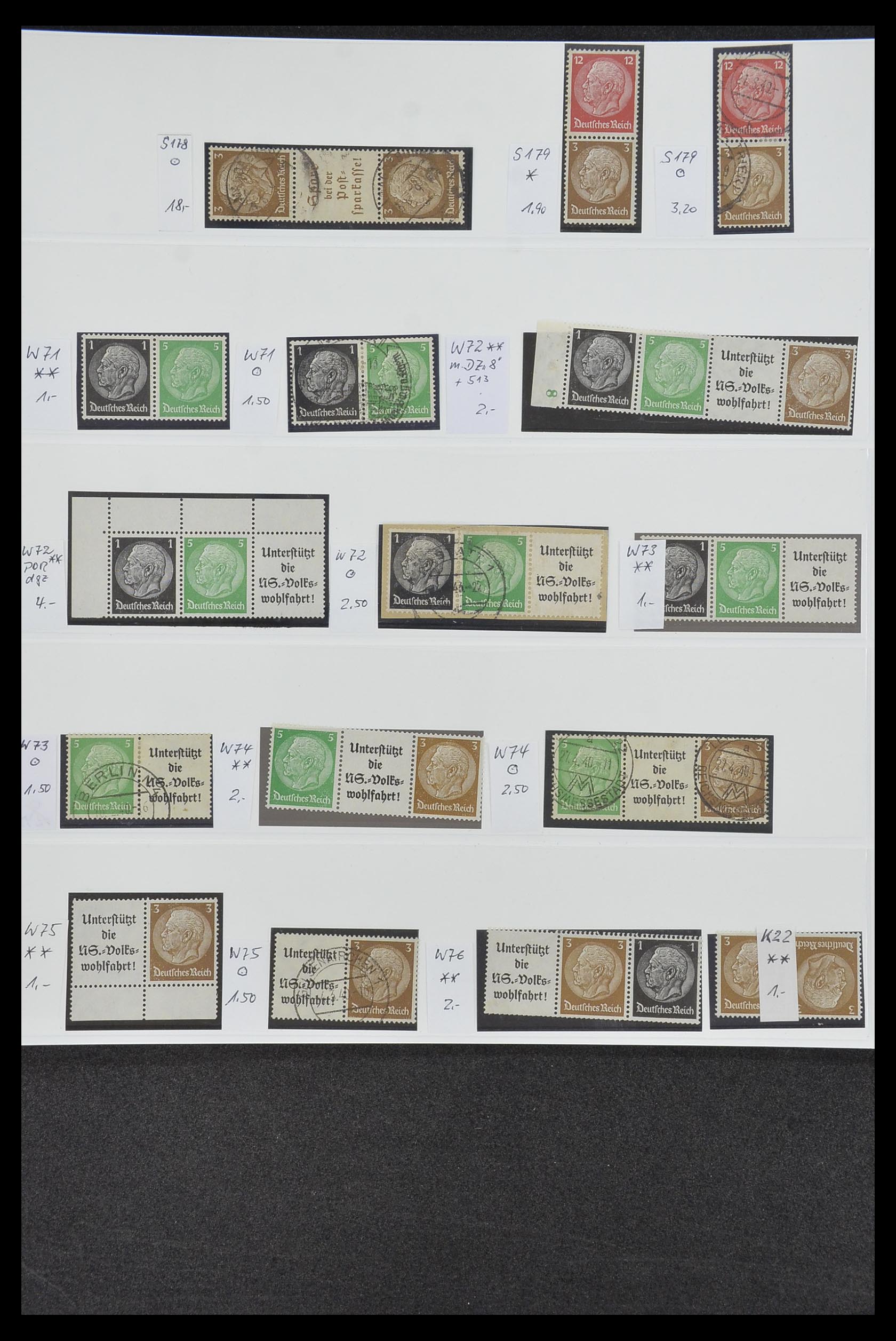 34200 026 - Postzegelverzameling 34200 Duitsland combinaties 1910-1996.