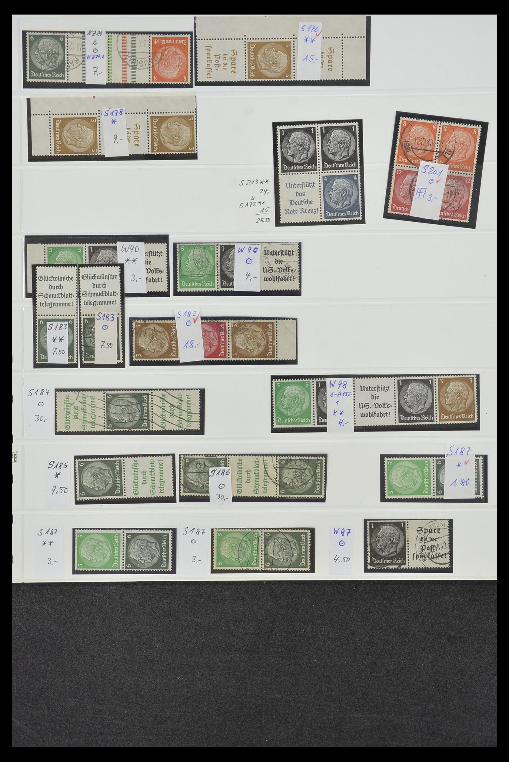 34200 029 - Stamp collection 34200 Germany combinations 1910-1996.