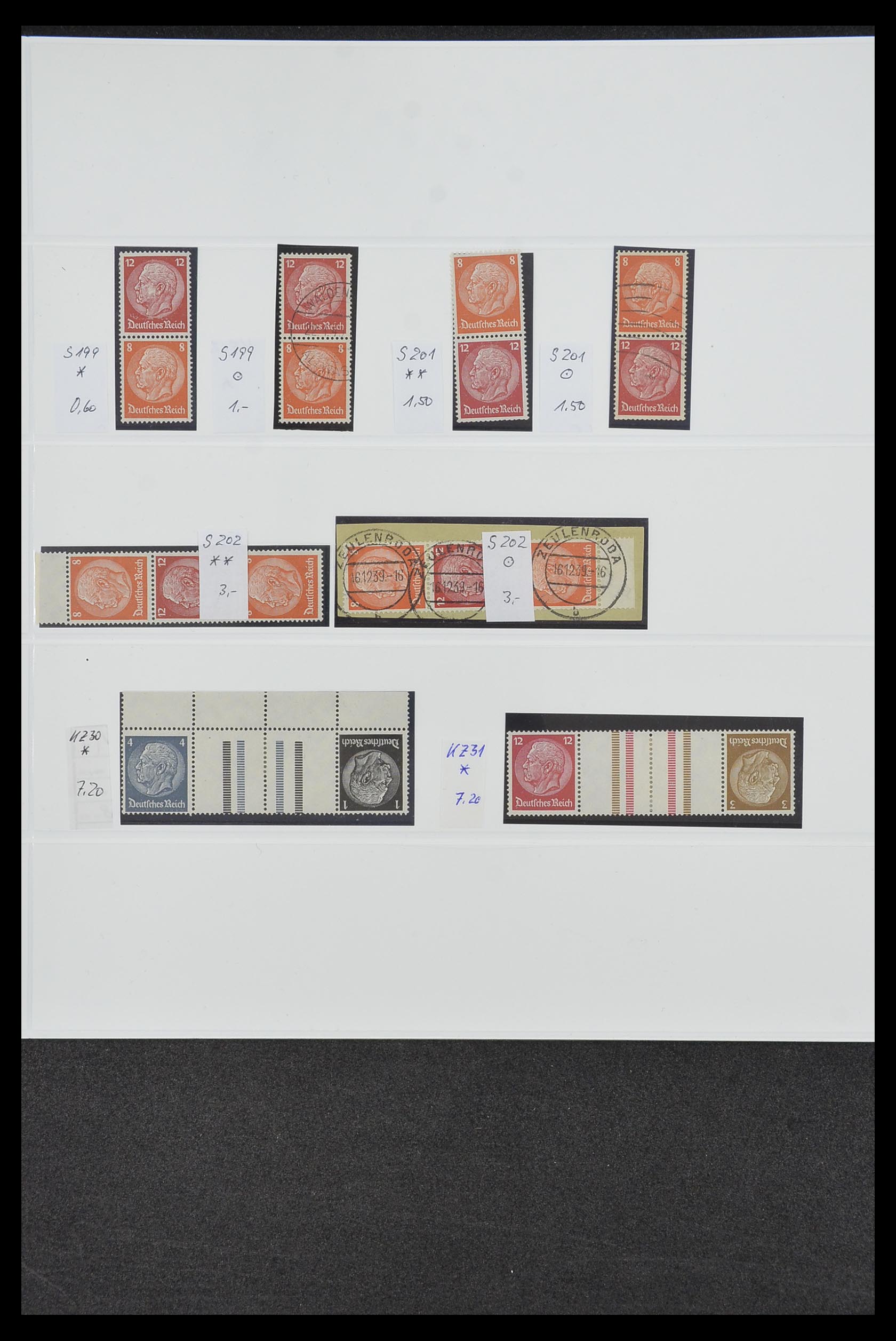 34200 031 - Postzegelverzameling 34200 Duitsland combinaties 1910-1996.