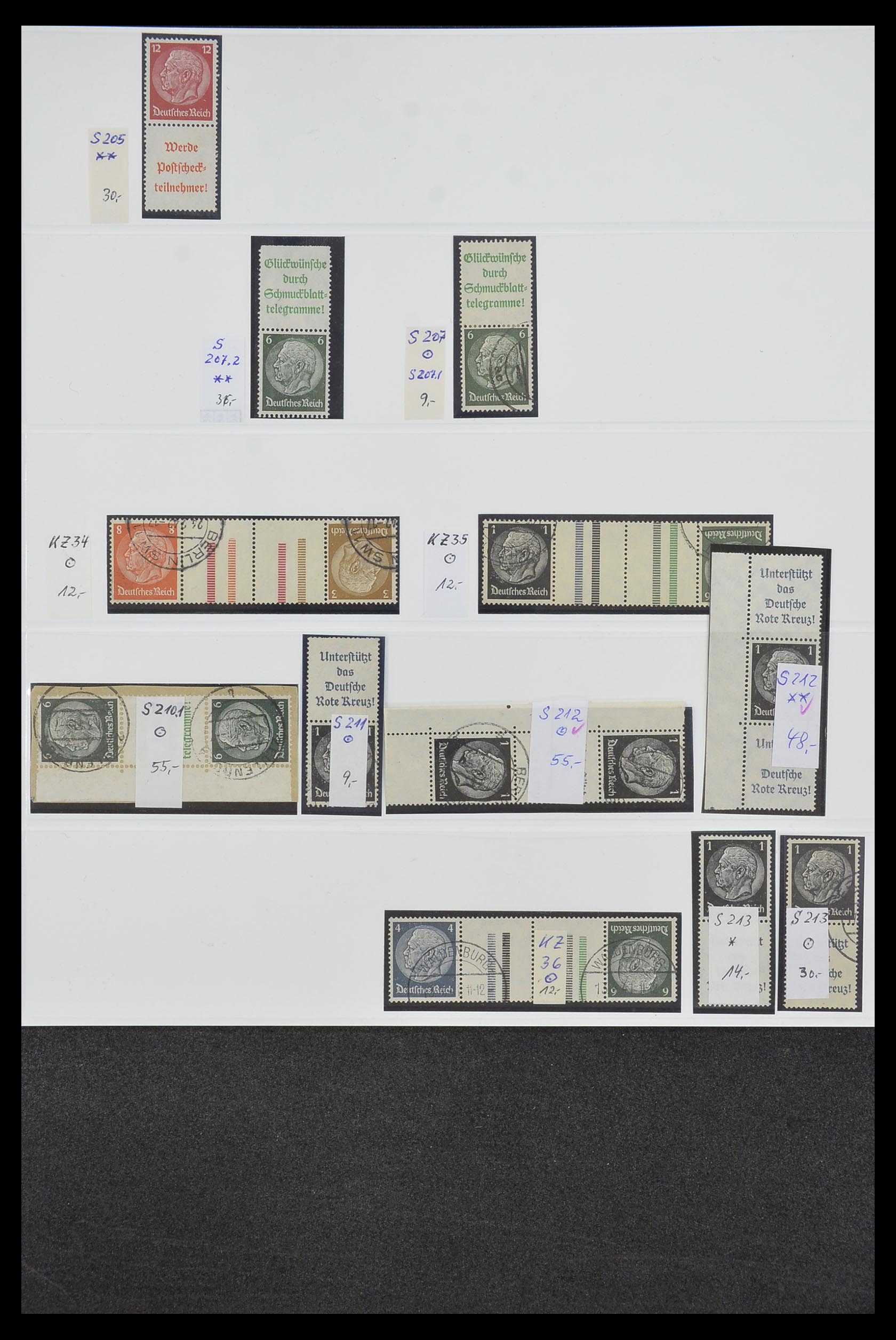 34200 033 - Postzegelverzameling 34200 Duitsland combinaties 1910-1996.