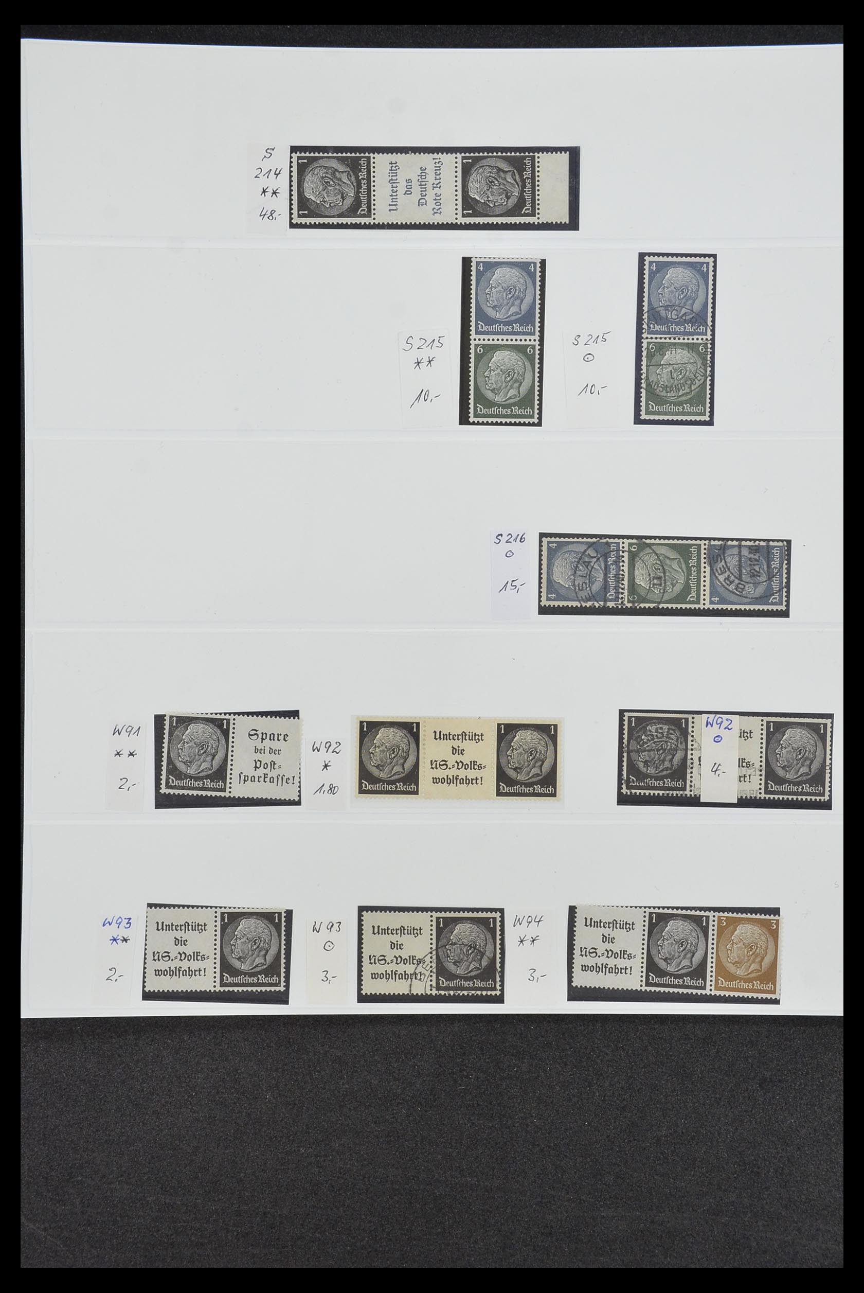 34200 034 - Postzegelverzameling 34200 Duitsland combinaties 1910-1996.