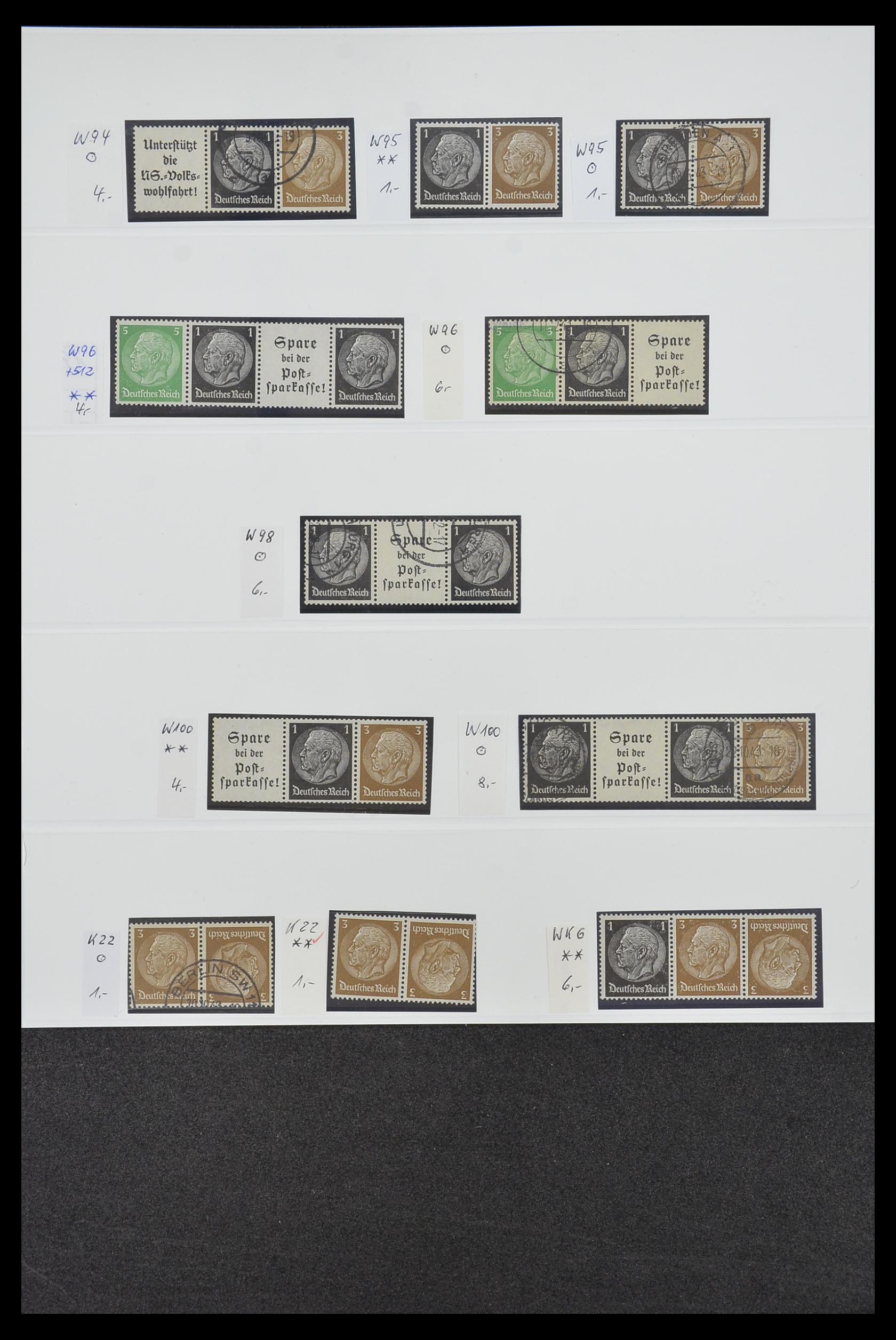 34200 035 - Postzegelverzameling 34200 Duitsland combinaties 1910-1996.