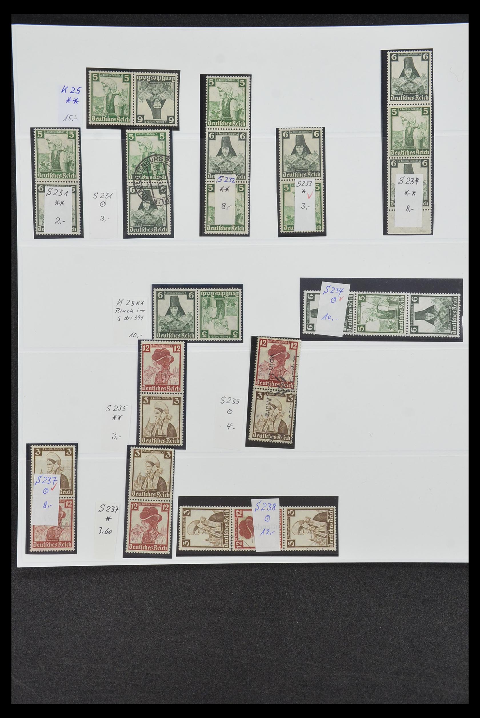 34200 039 - Postzegelverzameling 34200 Duitsland combinaties 1910-1996.