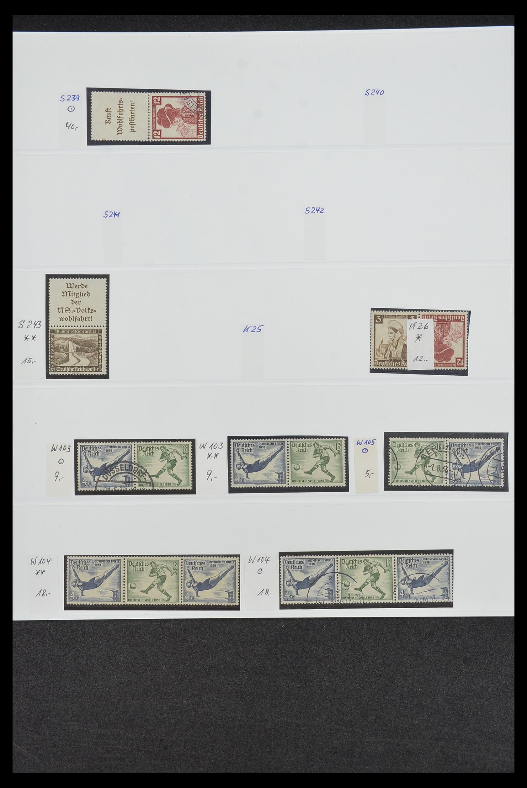 34200 040 - Postzegelverzameling 34200 Duitsland combinaties 1910-1996.