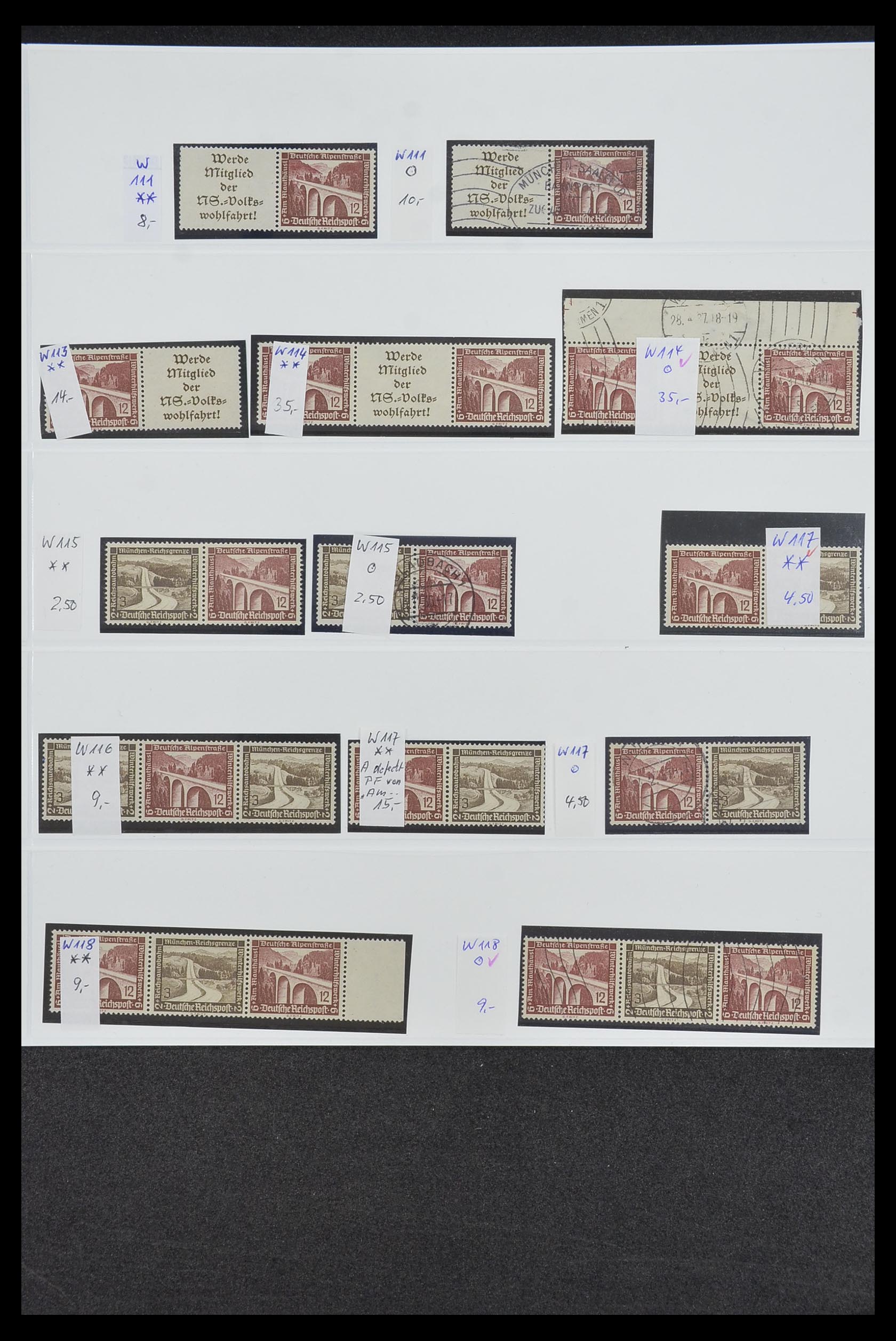 34200 043 - Postzegelverzameling 34200 Duitsland combinaties 1910-1996.