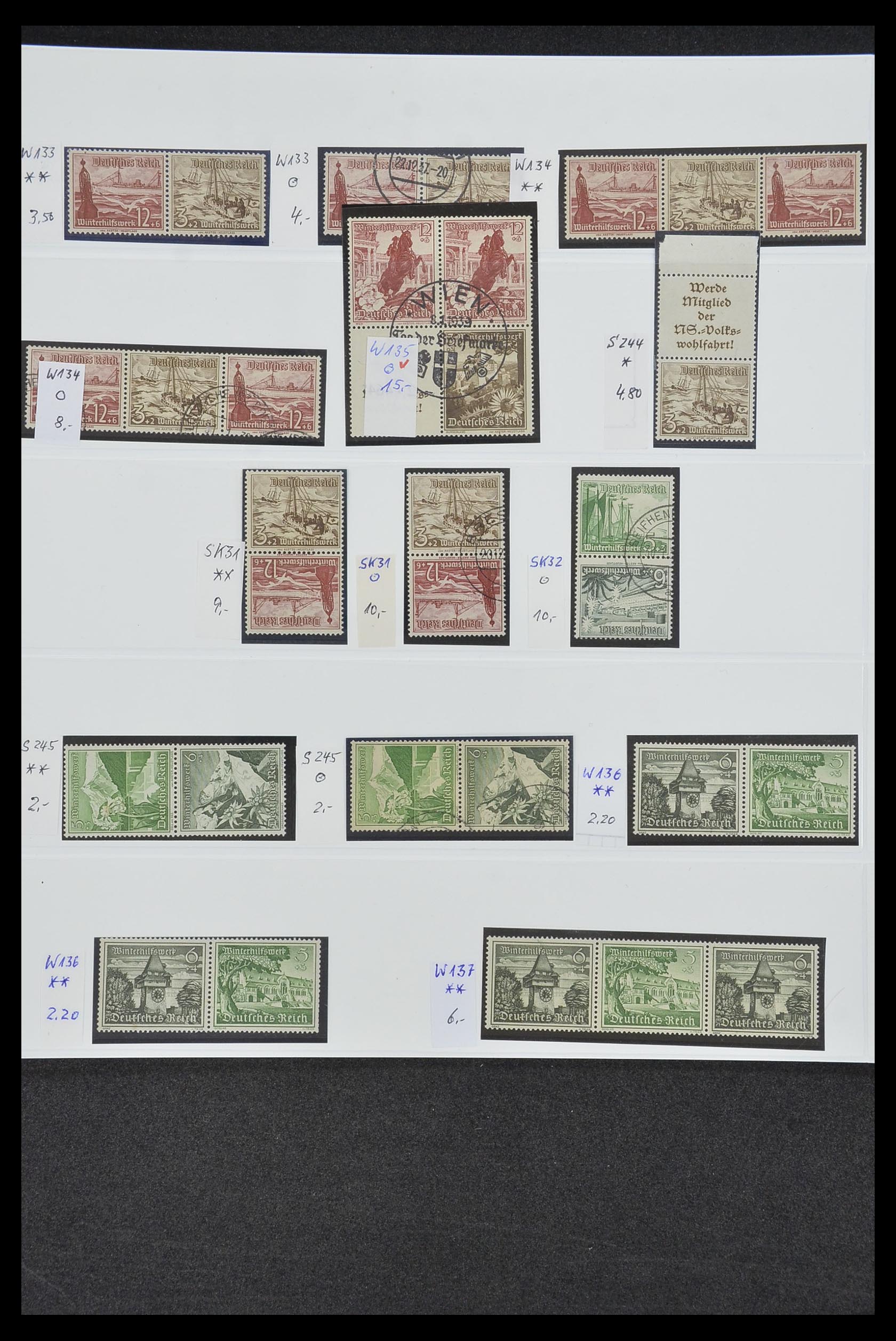 34200 046 - Postzegelverzameling 34200 Duitsland combinaties 1910-1996.