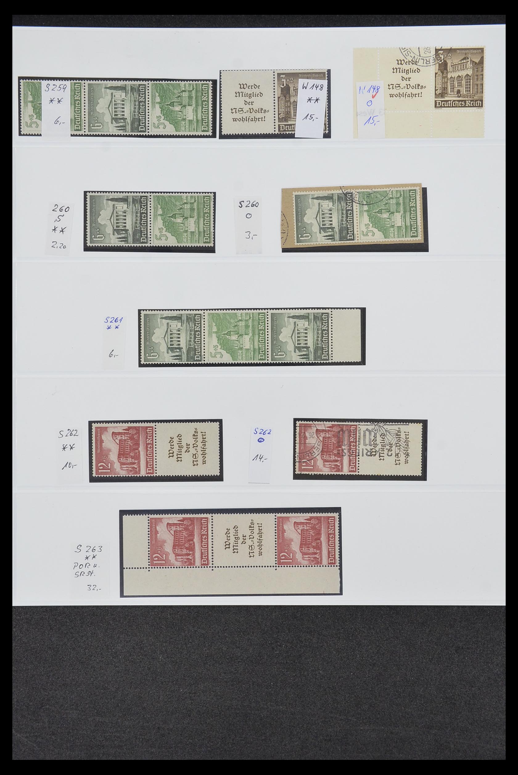 34200 054 - Postzegelverzameling 34200 Duitsland combinaties 1910-1996.