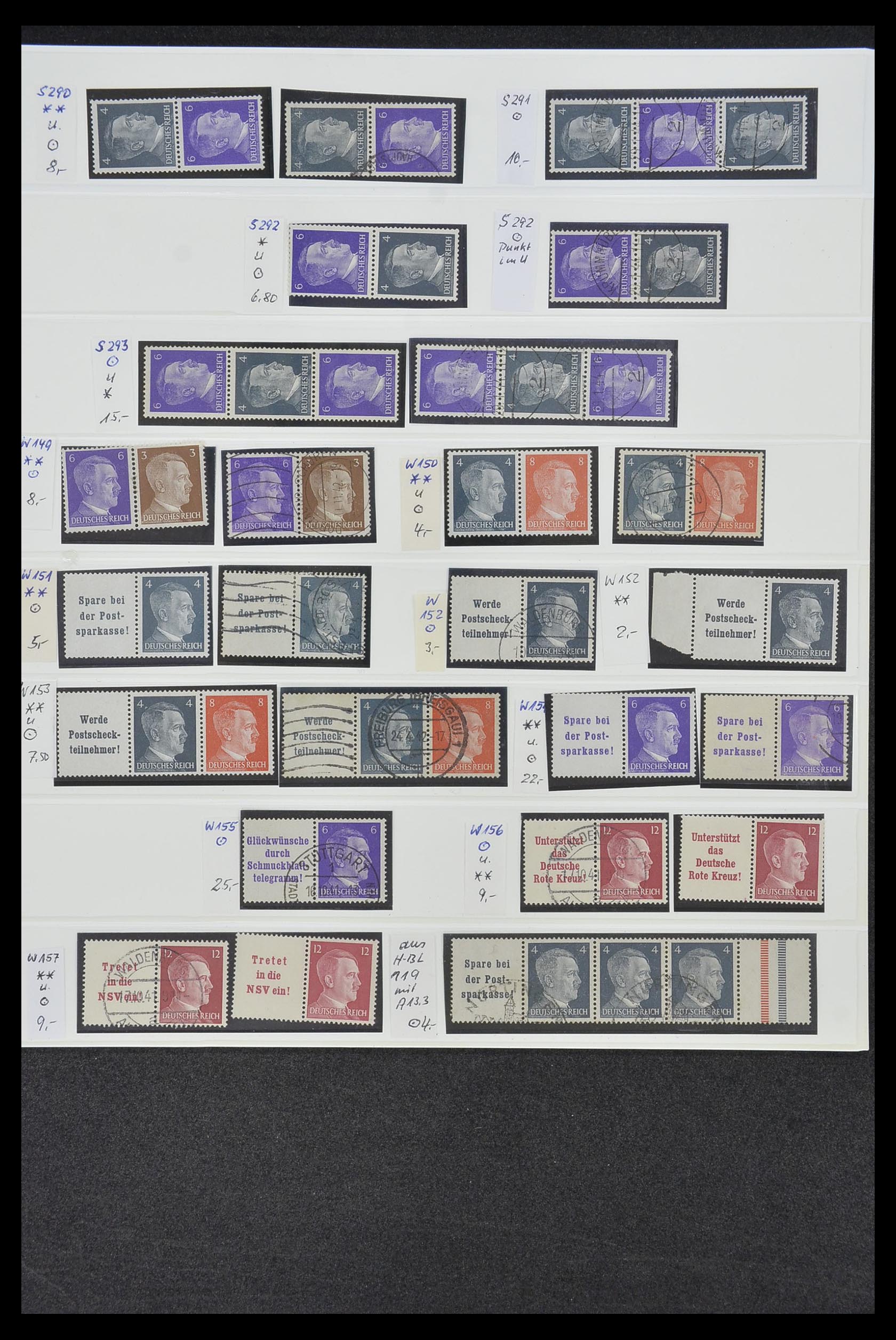 34200 064 - Postzegelverzameling 34200 Duitsland combinaties 1910-1996.
