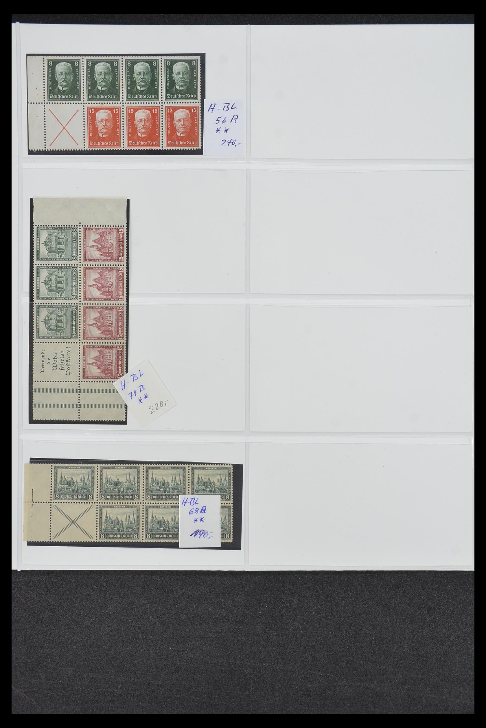34200 070 - Postzegelverzameling 34200 Duitsland combinaties 1910-1996.