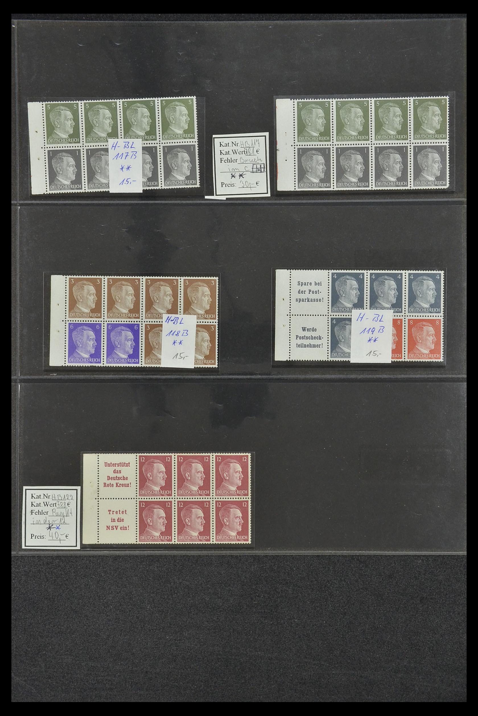 34200 075 - Postzegelverzameling 34200 Duitsland combinaties 1910-1996.