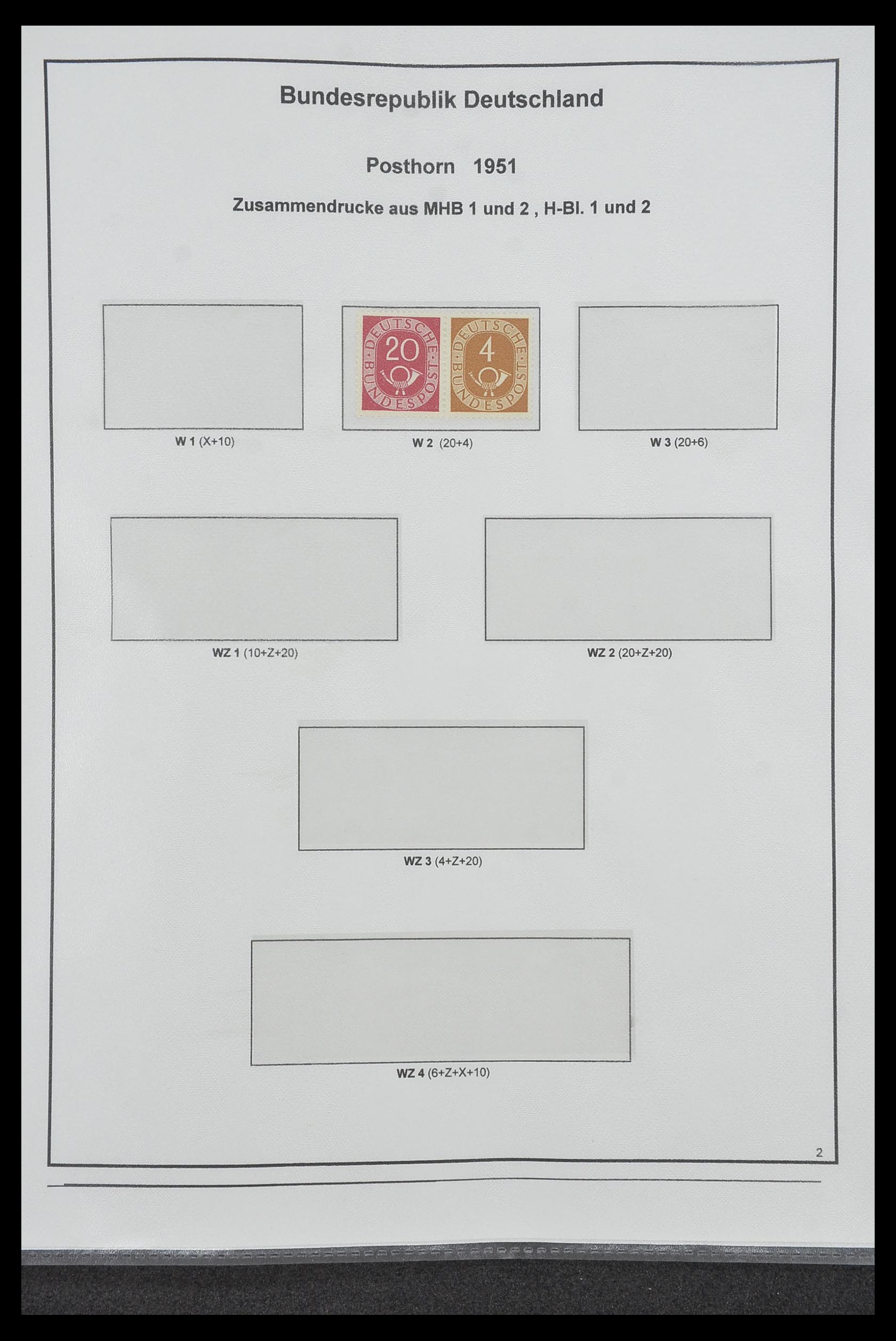 34200 081 - Stamp collection 34200 Germany combinations 1910-1996.