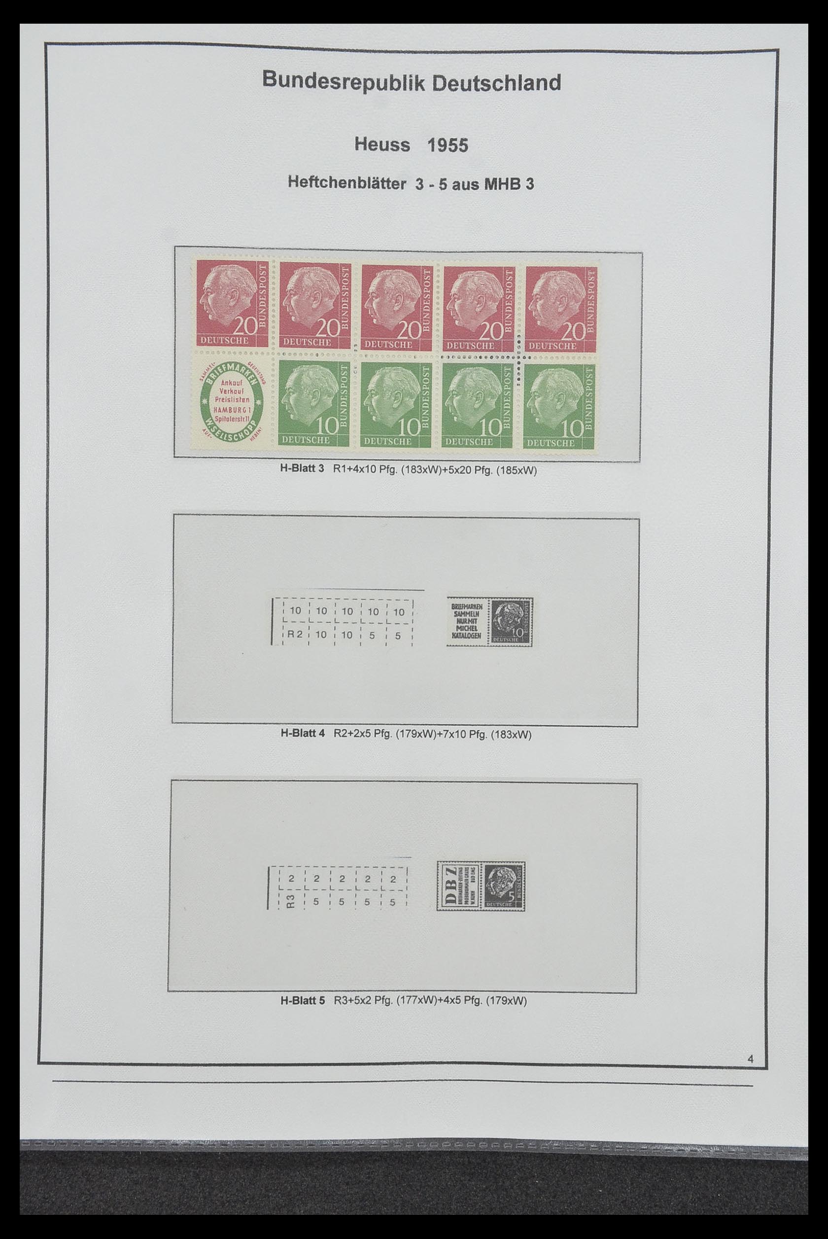34200 082 - Stamp collection 34200 Germany combinations 1910-1996.