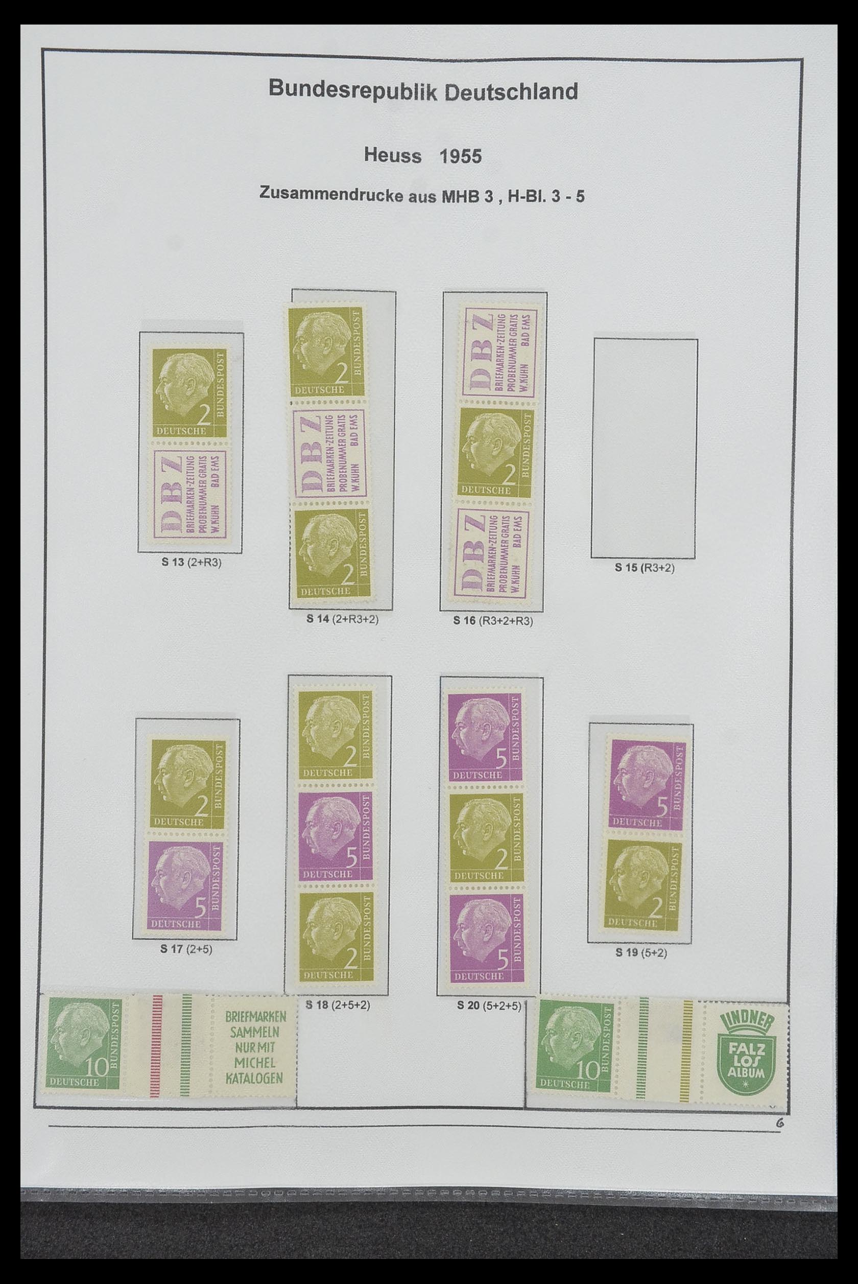 34200 084 - Stamp collection 34200 Germany combinations 1910-1996.