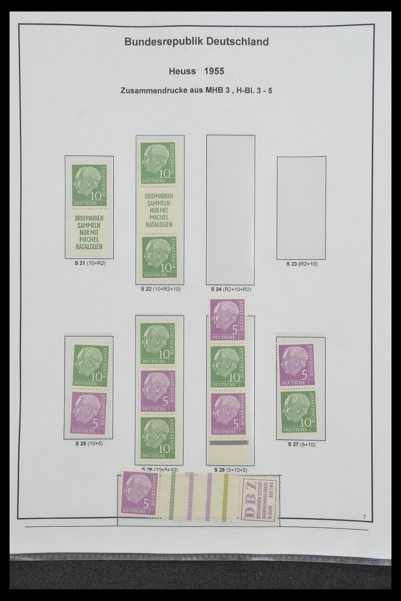 34200 085 - Stamp collection 34200 Germany combinations 1910-1996.