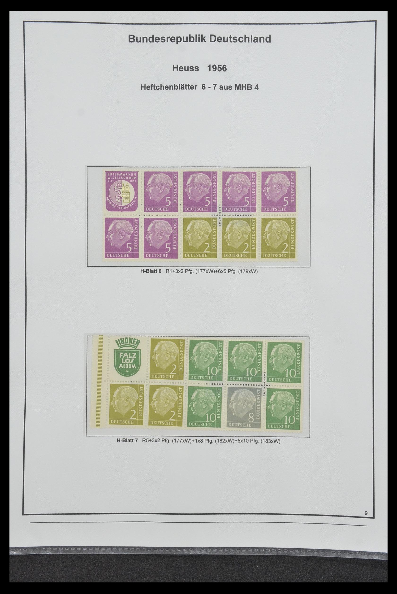 34200 087 - Stamp collection 34200 Germany combinations 1910-1996.