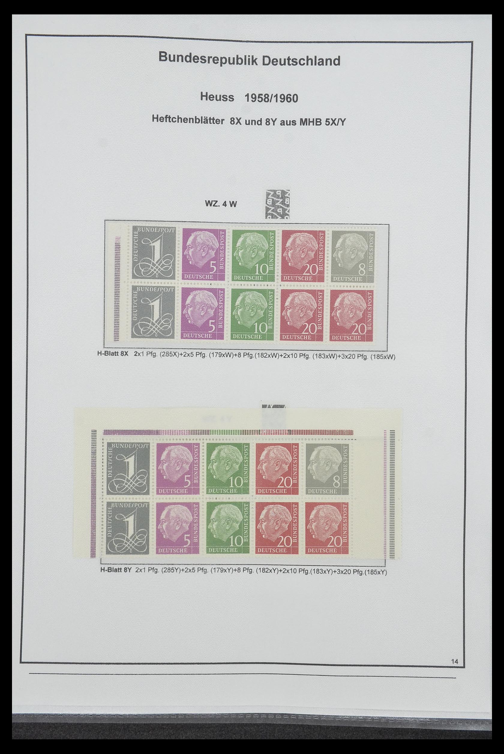 34200 092 - Stamp collection 34200 Germany combinations 1910-1996.