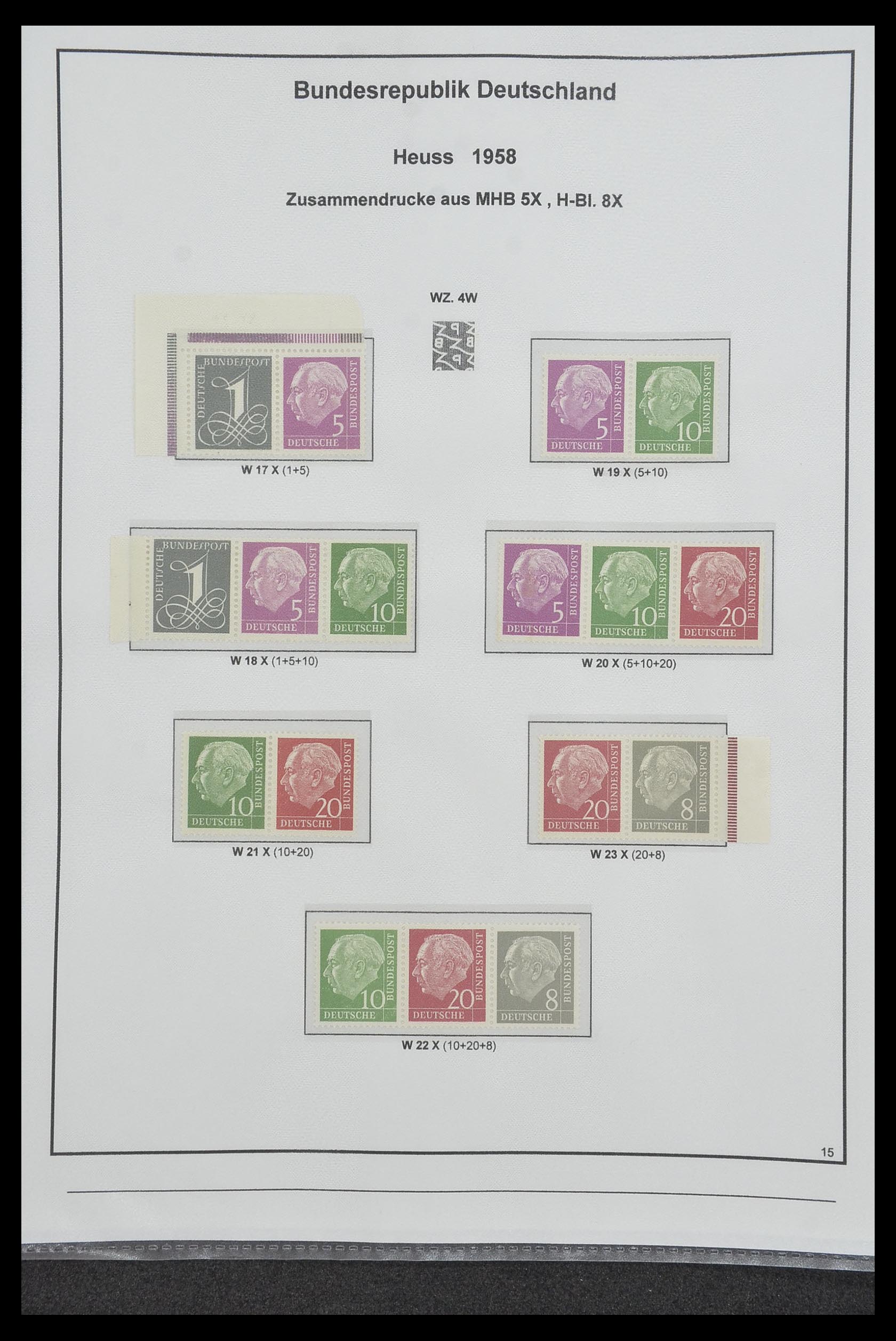 34200 093 - Stamp collection 34200 Germany combinations 1910-1996.