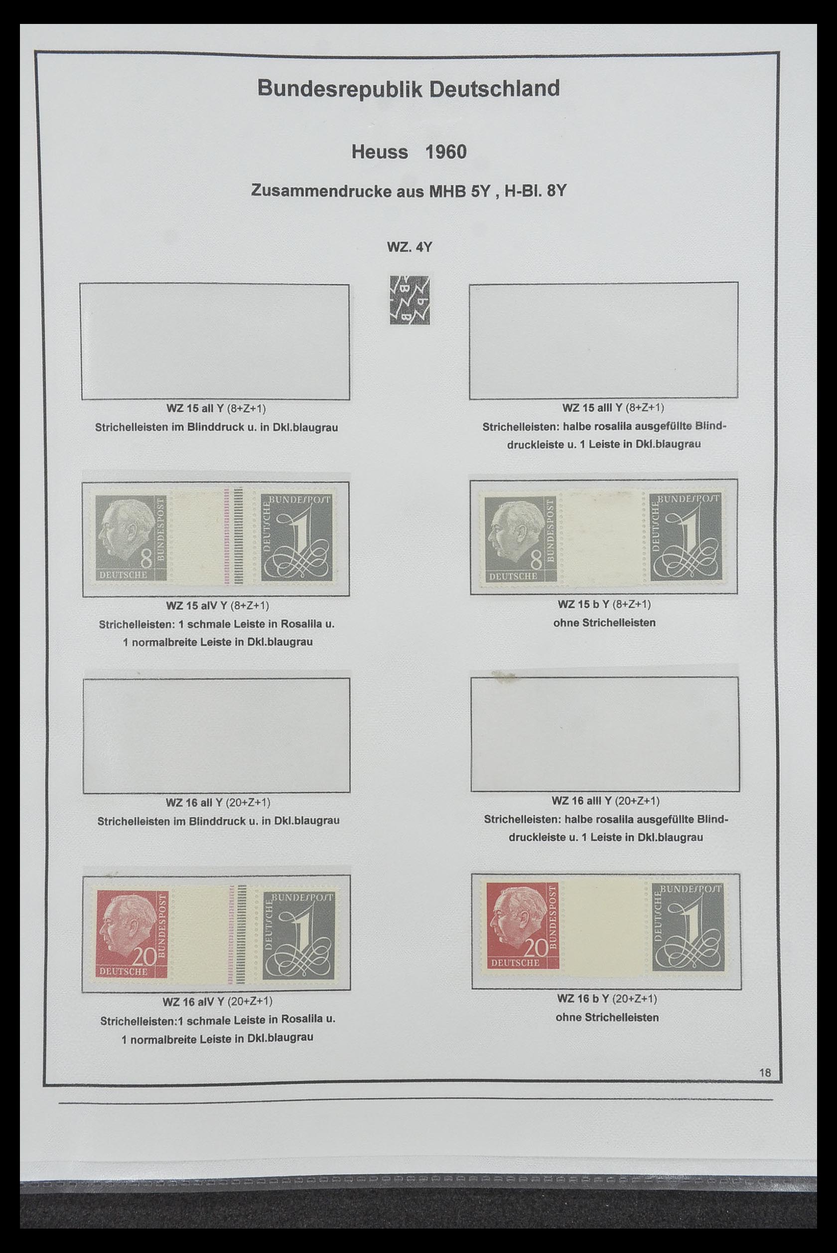 34200 096 - Stamp collection 34200 Germany combinations 1910-1996.