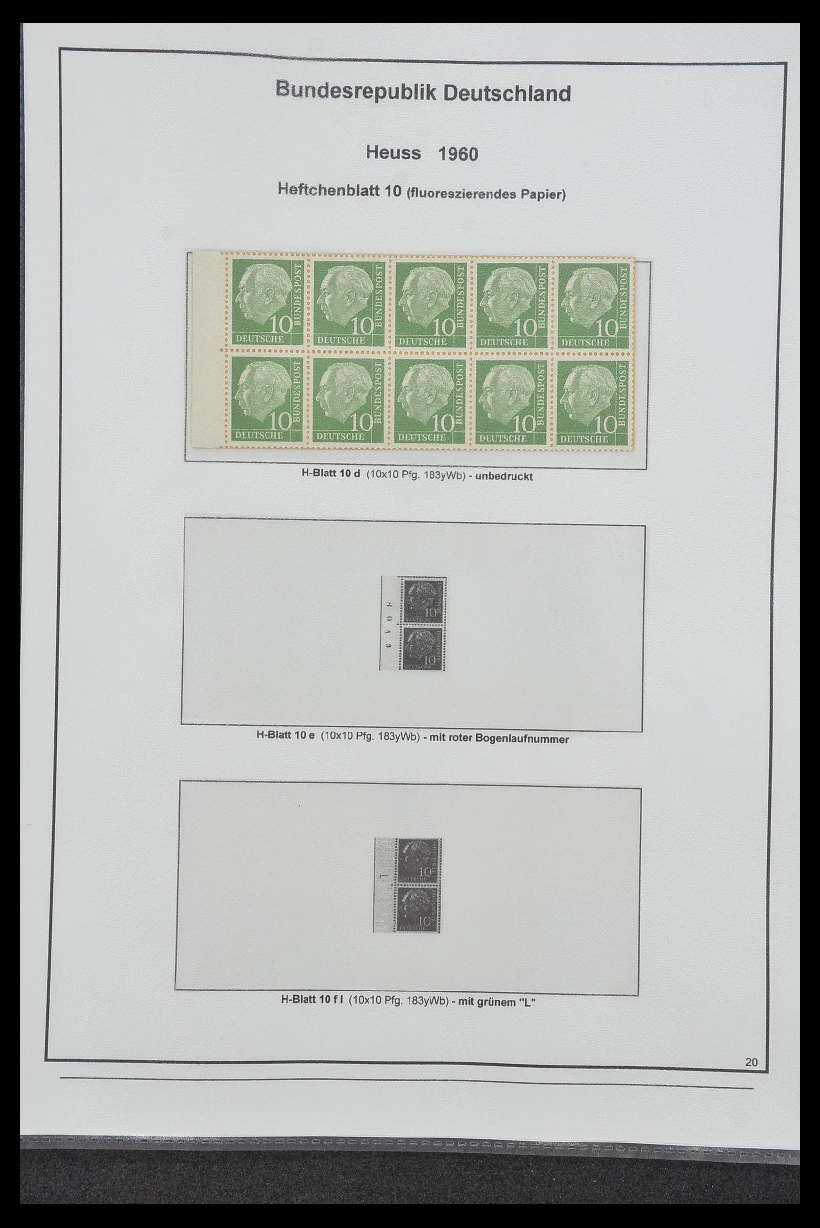 34200 098 - Stamp collection 34200 Germany combinations 1910-1996.