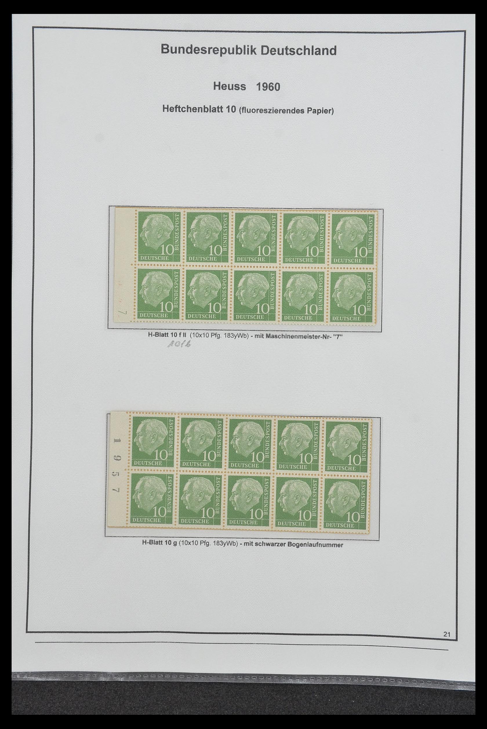 34200 099 - Stamp collection 34200 Germany combinations 1910-1996.