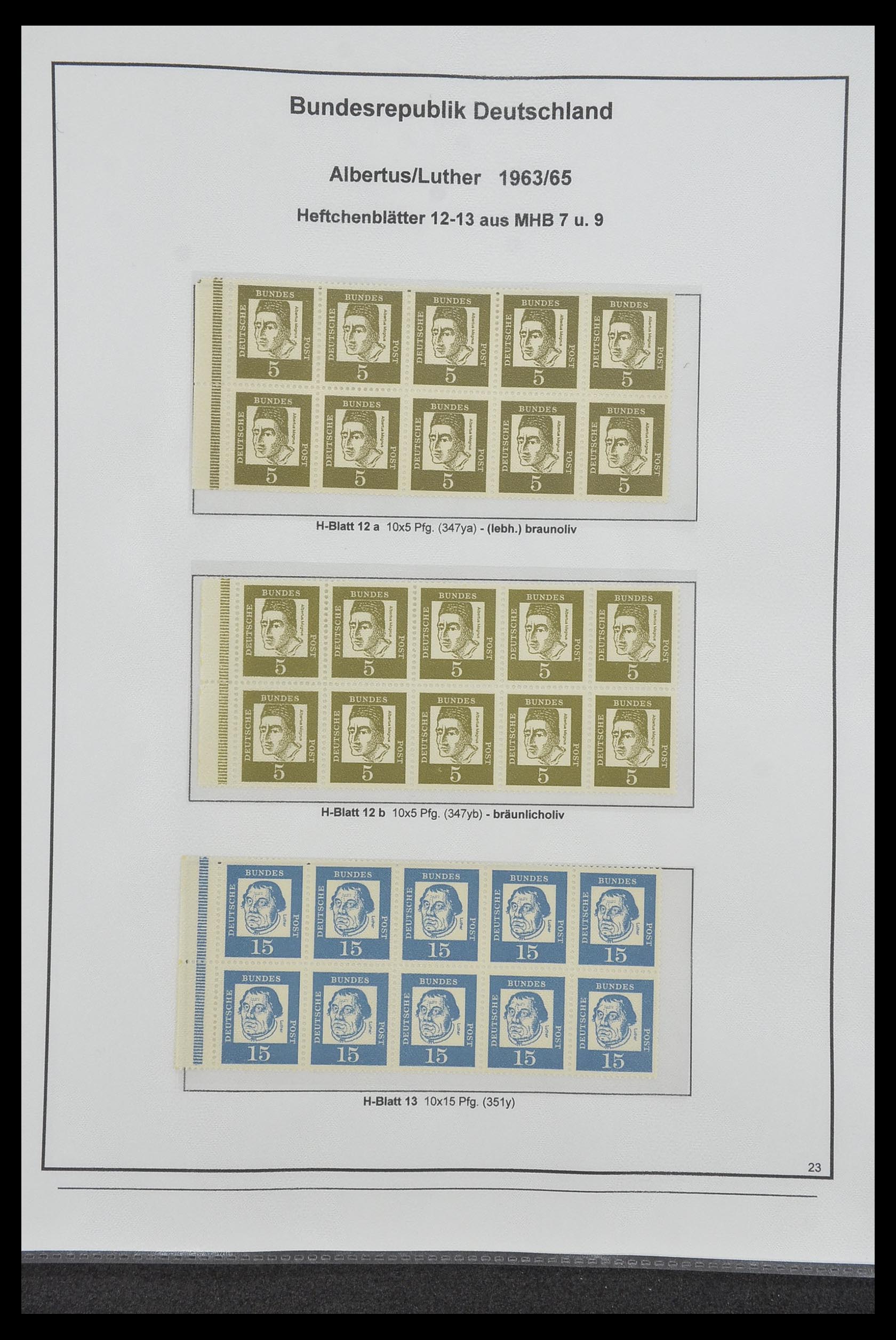 34200 100 - Postzegelverzameling 34200 Duitsland combinaties 1910-1996.