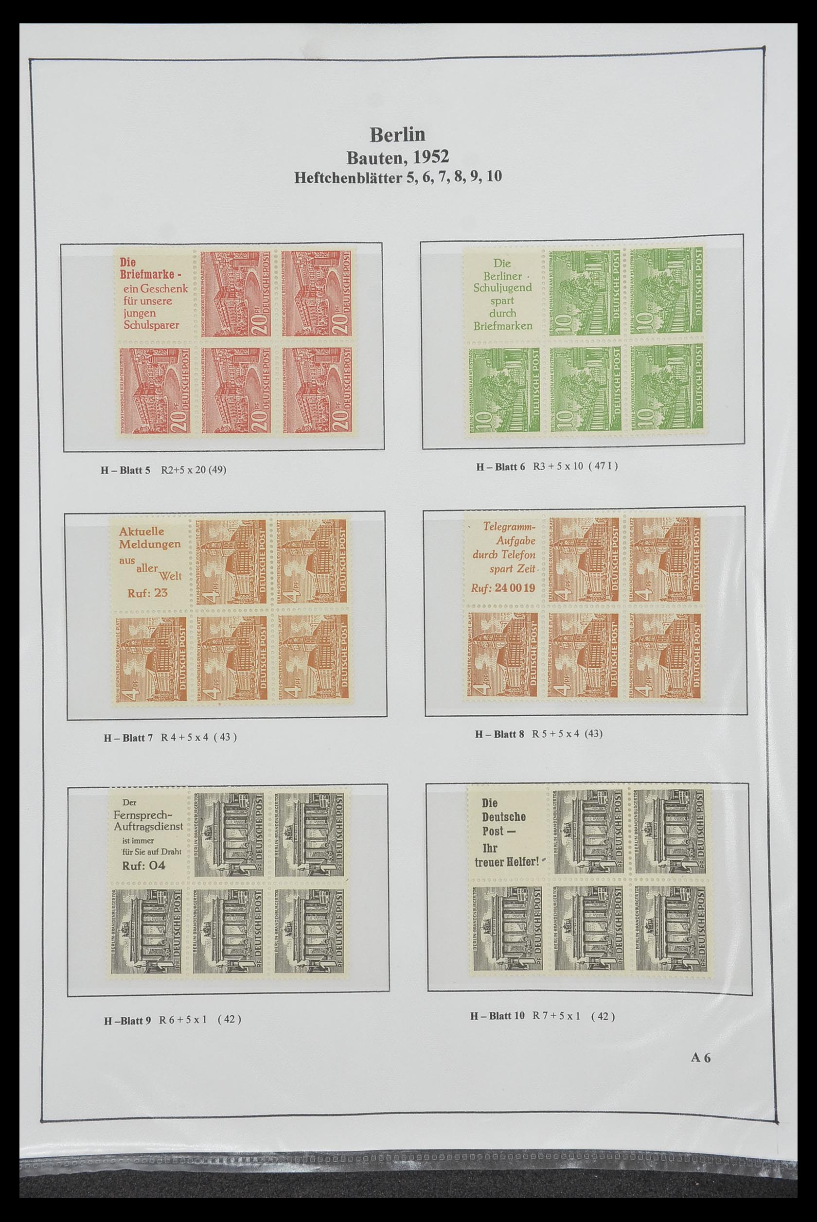 34200 201 - Stamp collection 34200 Germany combinations 1910-1996.