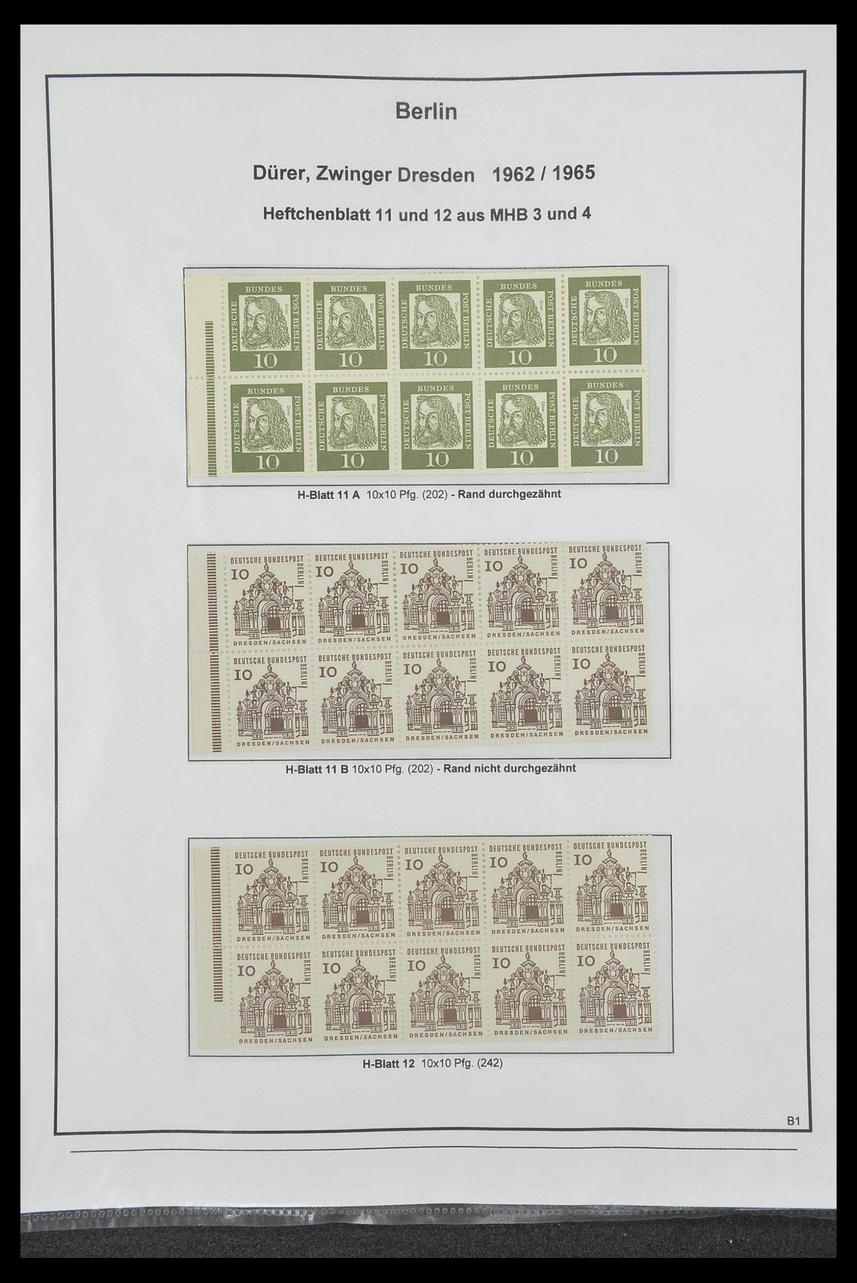 34200 203 - Postzegelverzameling 34200 Duitsland combinaties 1910-1996.