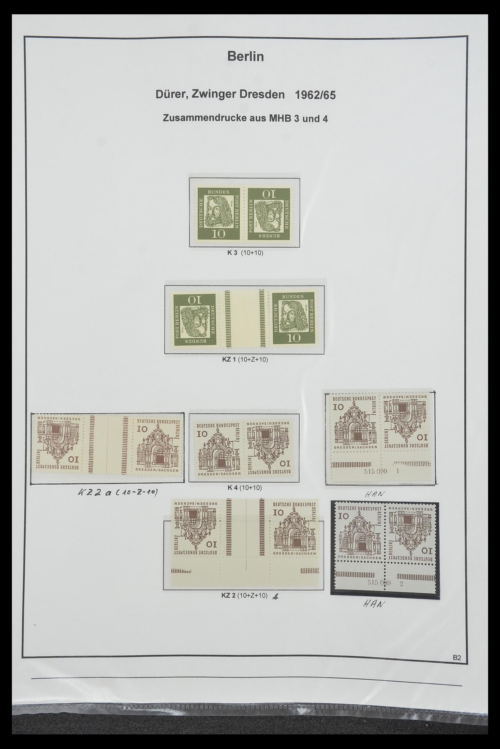 34200 204 - Stamp collection 34200 Germany combinations 1910-1996.