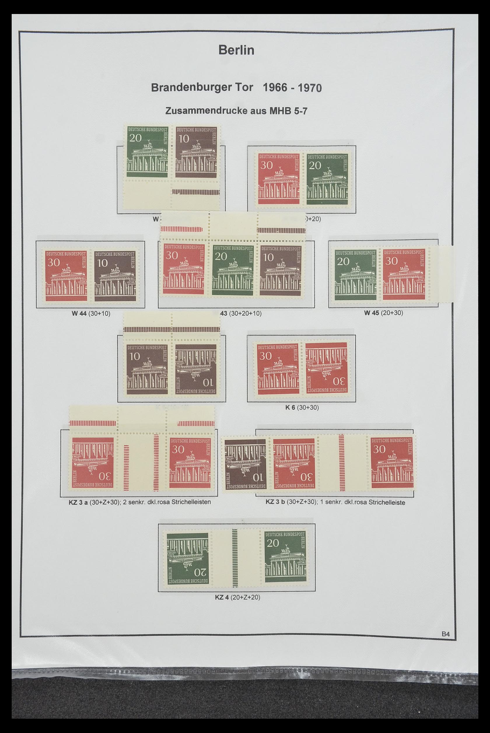 34200 206 - Stamp collection 34200 Germany combinations 1910-1996.