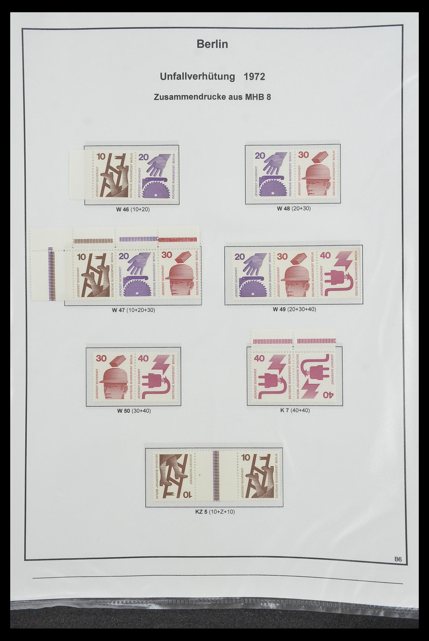 34200 208 - Stamp collection 34200 Germany combinations 1910-1996.