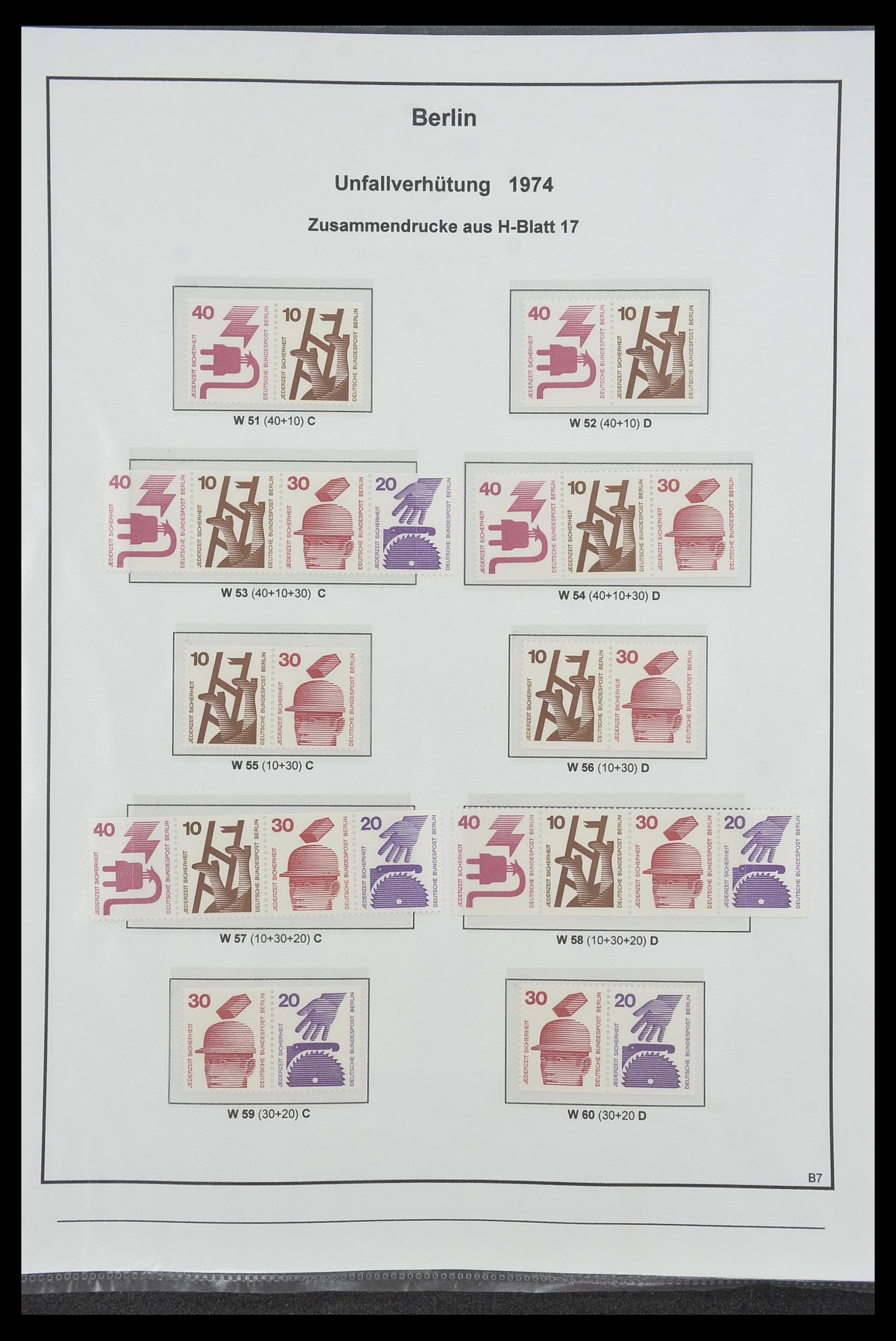 34200 209 - Stamp collection 34200 Germany combinations 1910-1996.