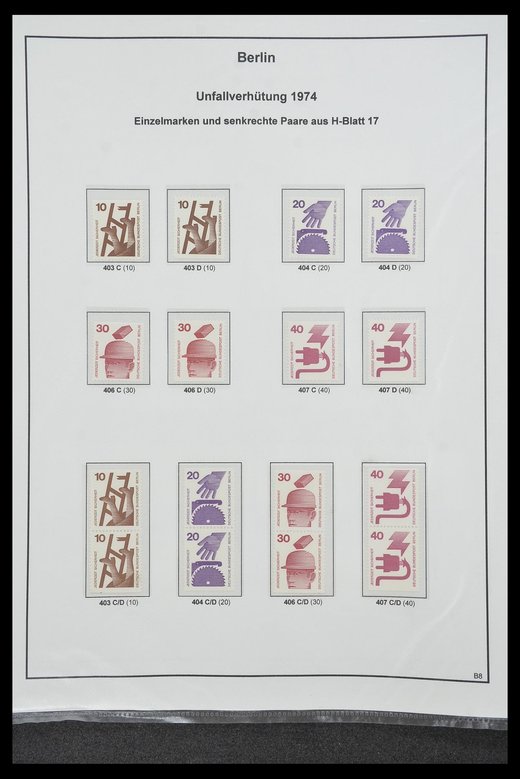 34200 210 - Stamp collection 34200 Germany combinations 1910-1996.