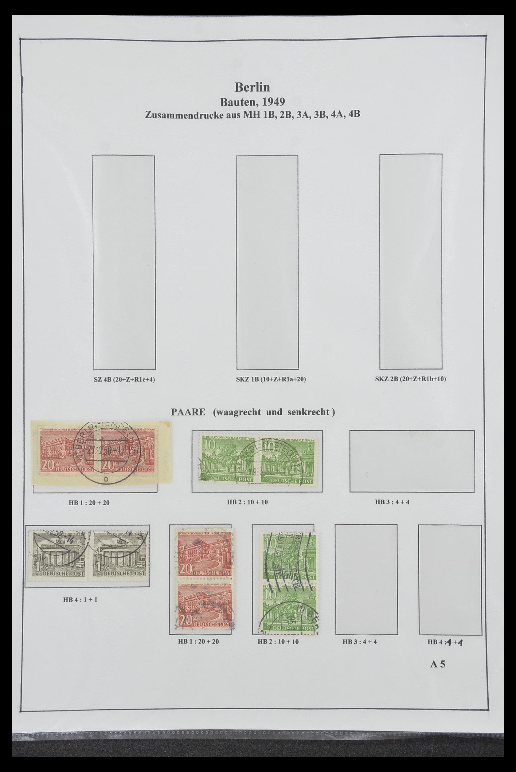 34200 225 - Postzegelverzameling 34200 Duitsland combinaties 1910-1996.