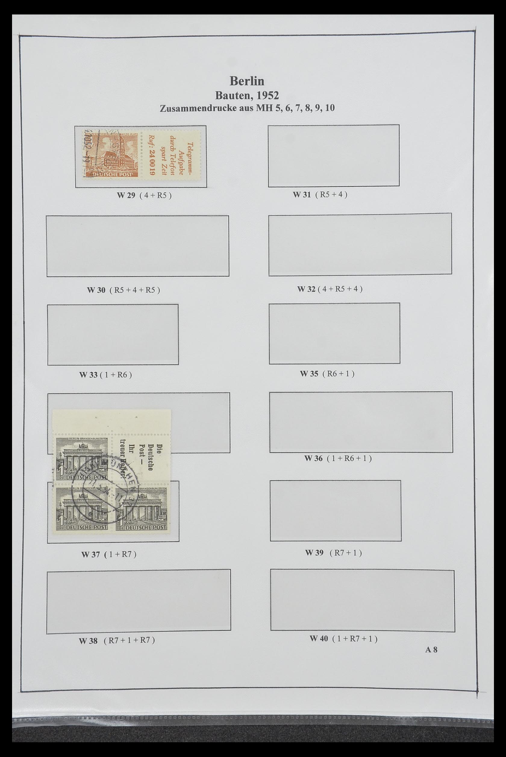 34200 226 - Postzegelverzameling 34200 Duitsland combinaties 1910-1996.