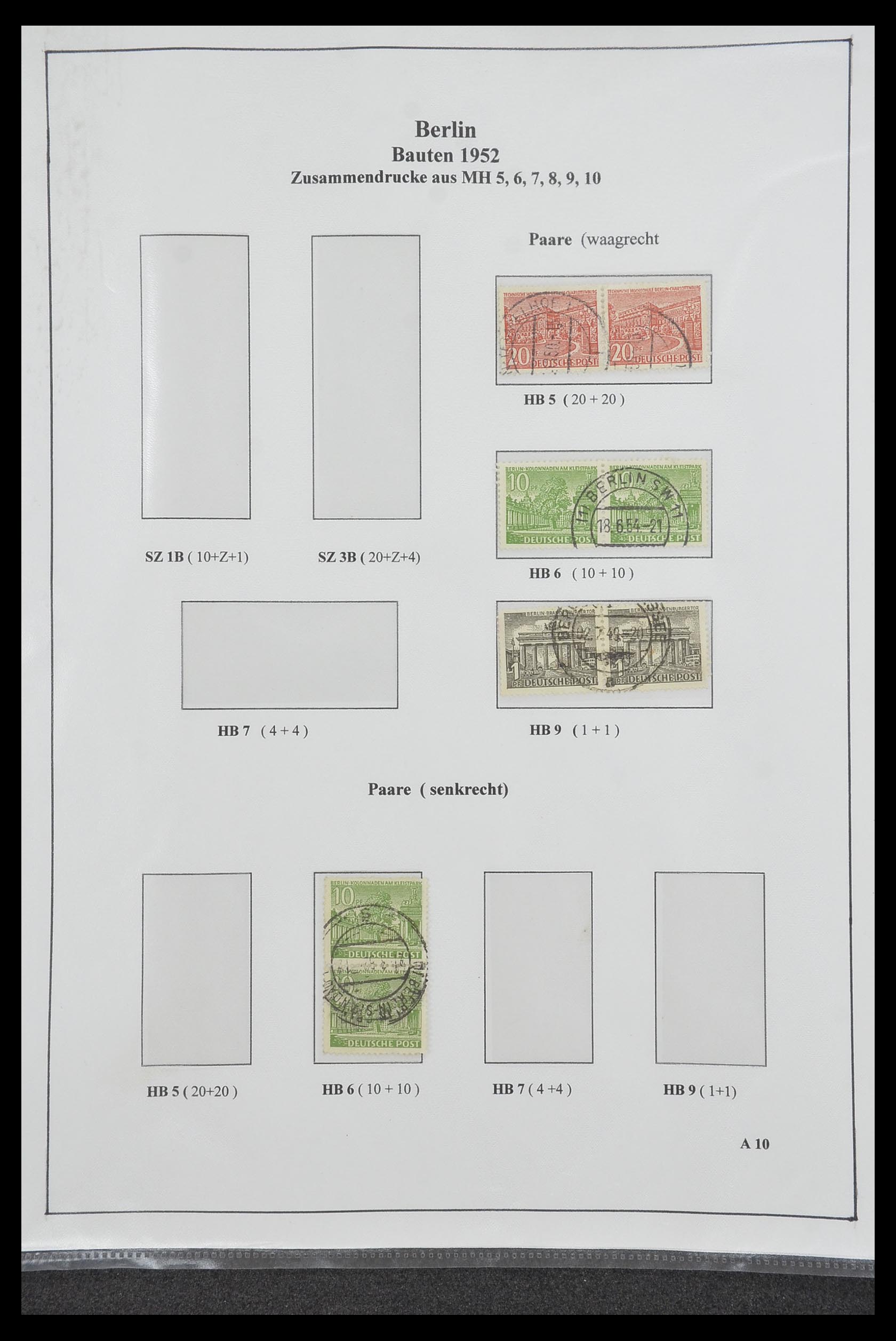 34200 228 - Stamp collection 34200 Germany combinations 1910-1996.