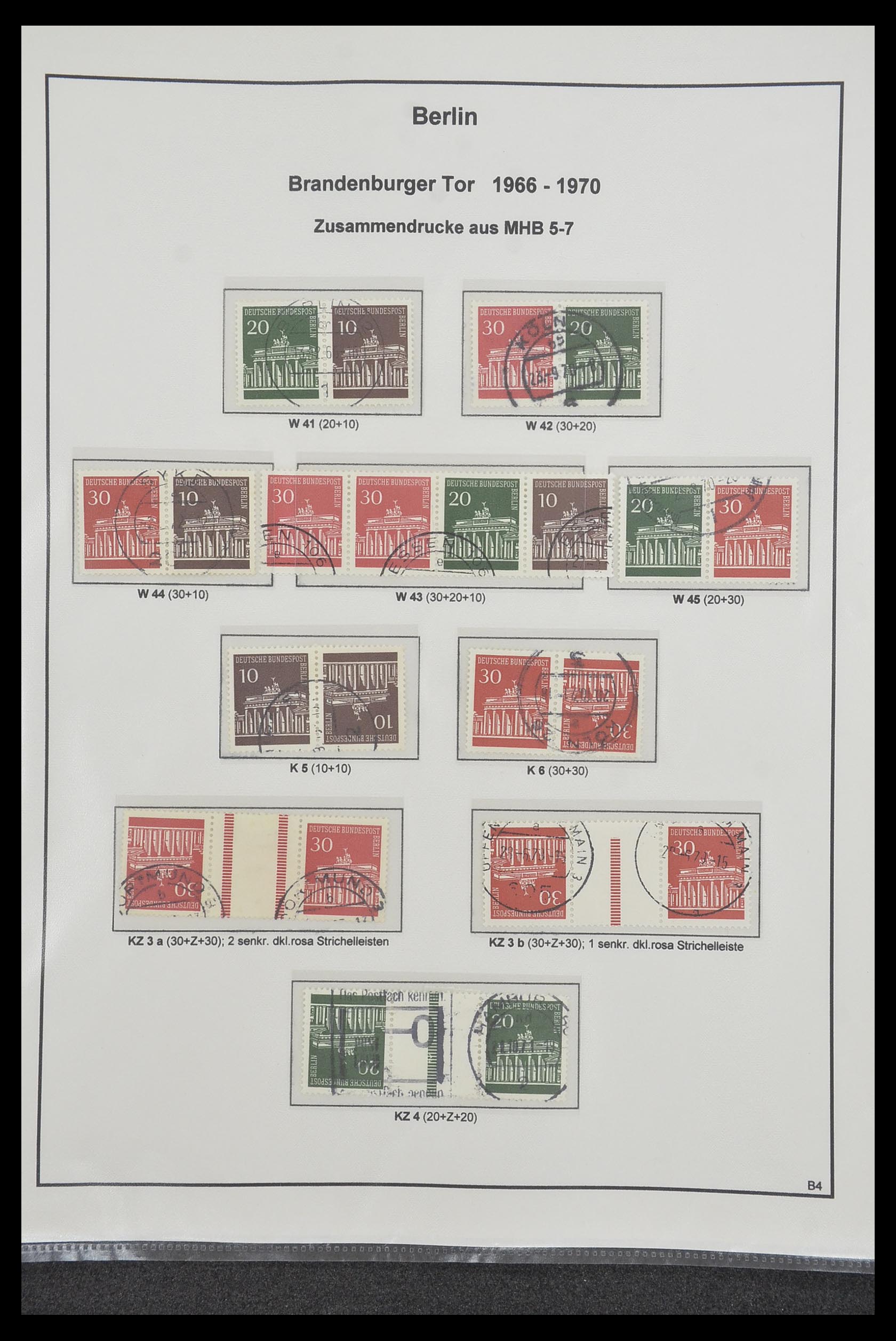 34200 231 - Stamp collection 34200 Germany combinations 1910-1996.