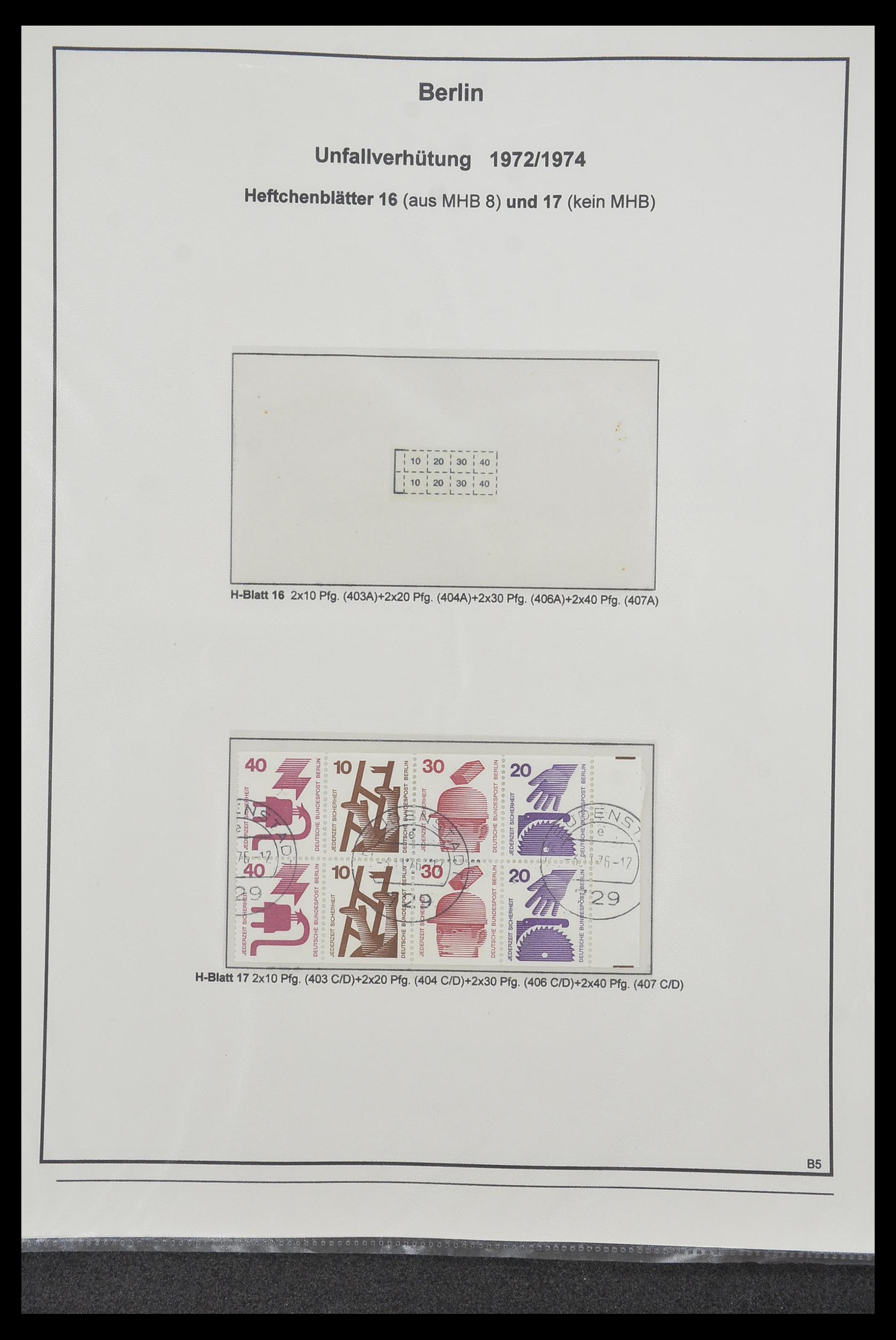 34200 232 - Postzegelverzameling 34200 Duitsland combinaties 1910-1996.