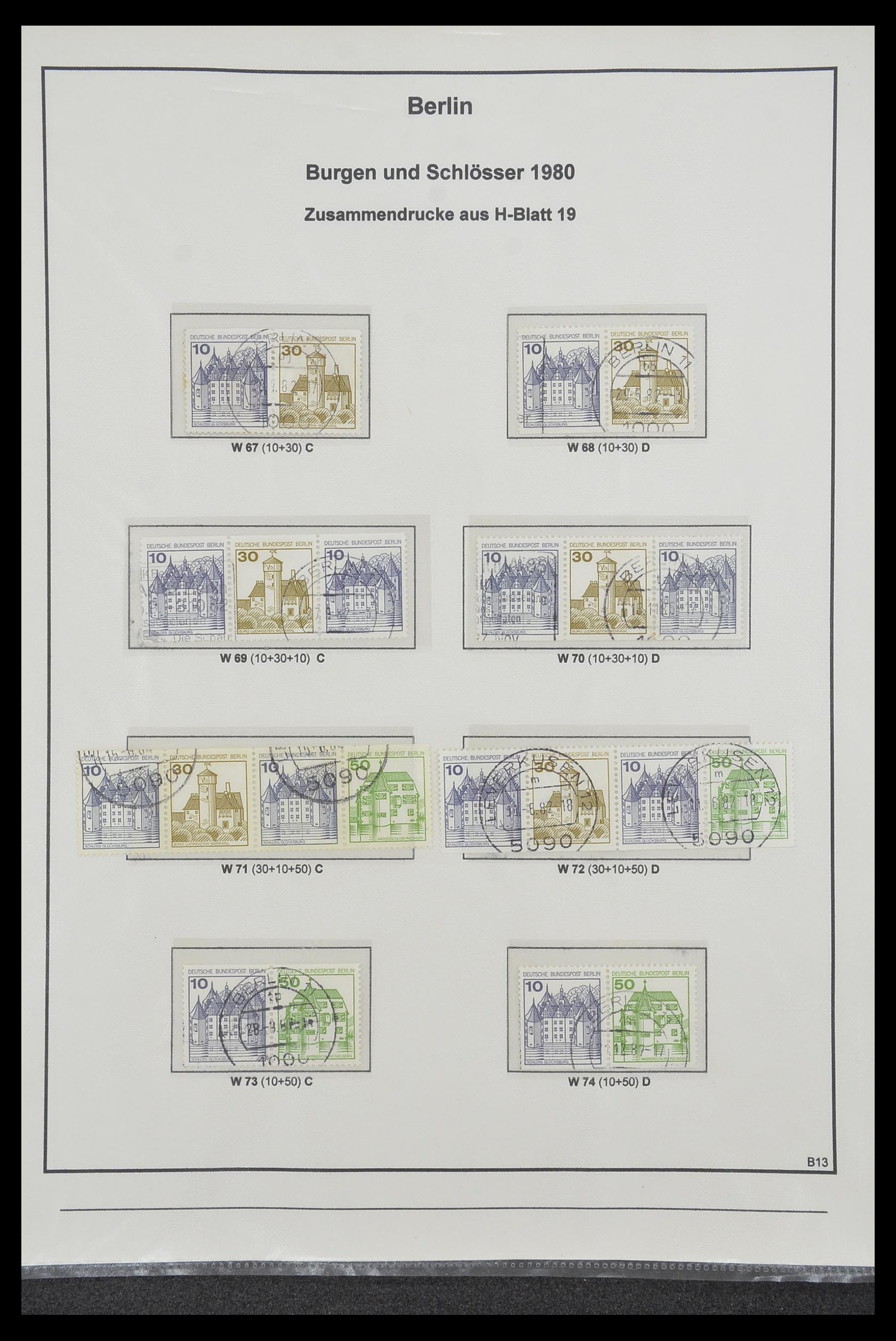 34200 240 - Postzegelverzameling 34200 Duitsland combinaties 1910-1996.