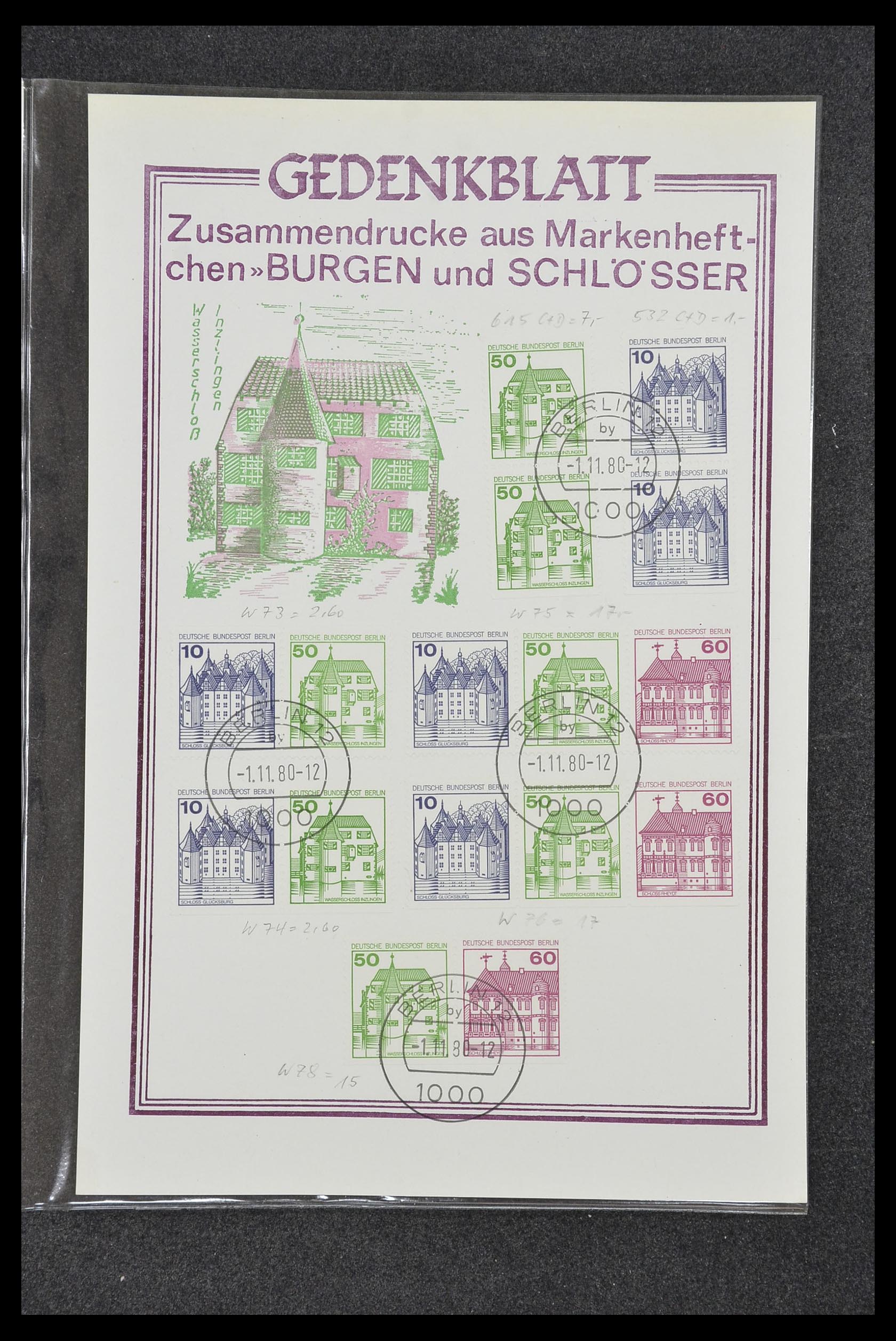 34200 243 - Postzegelverzameling 34200 Duitsland combinaties 1910-1996.