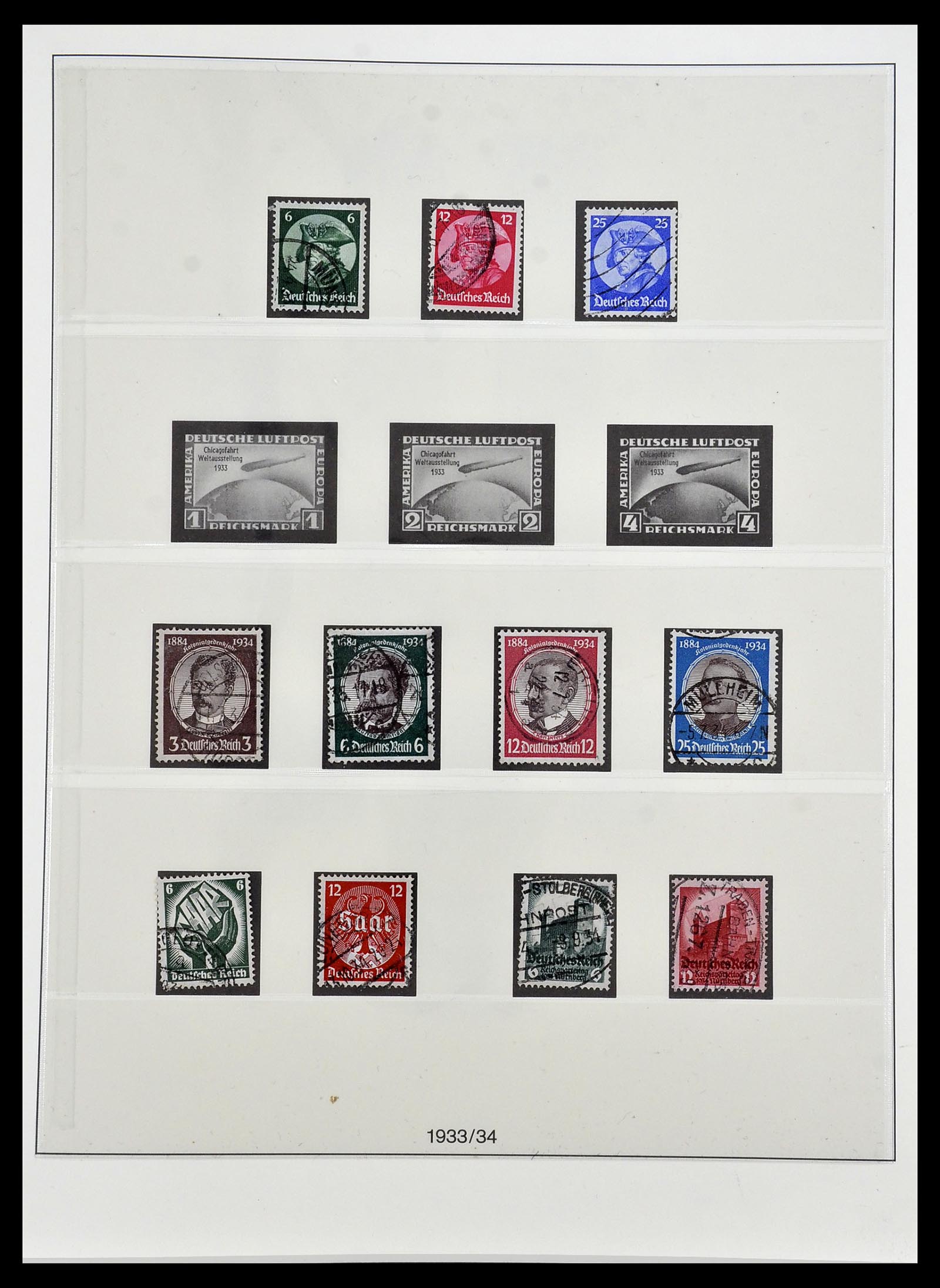 34201 001 - Stamp collection 34201 German Reich 1933-1945.